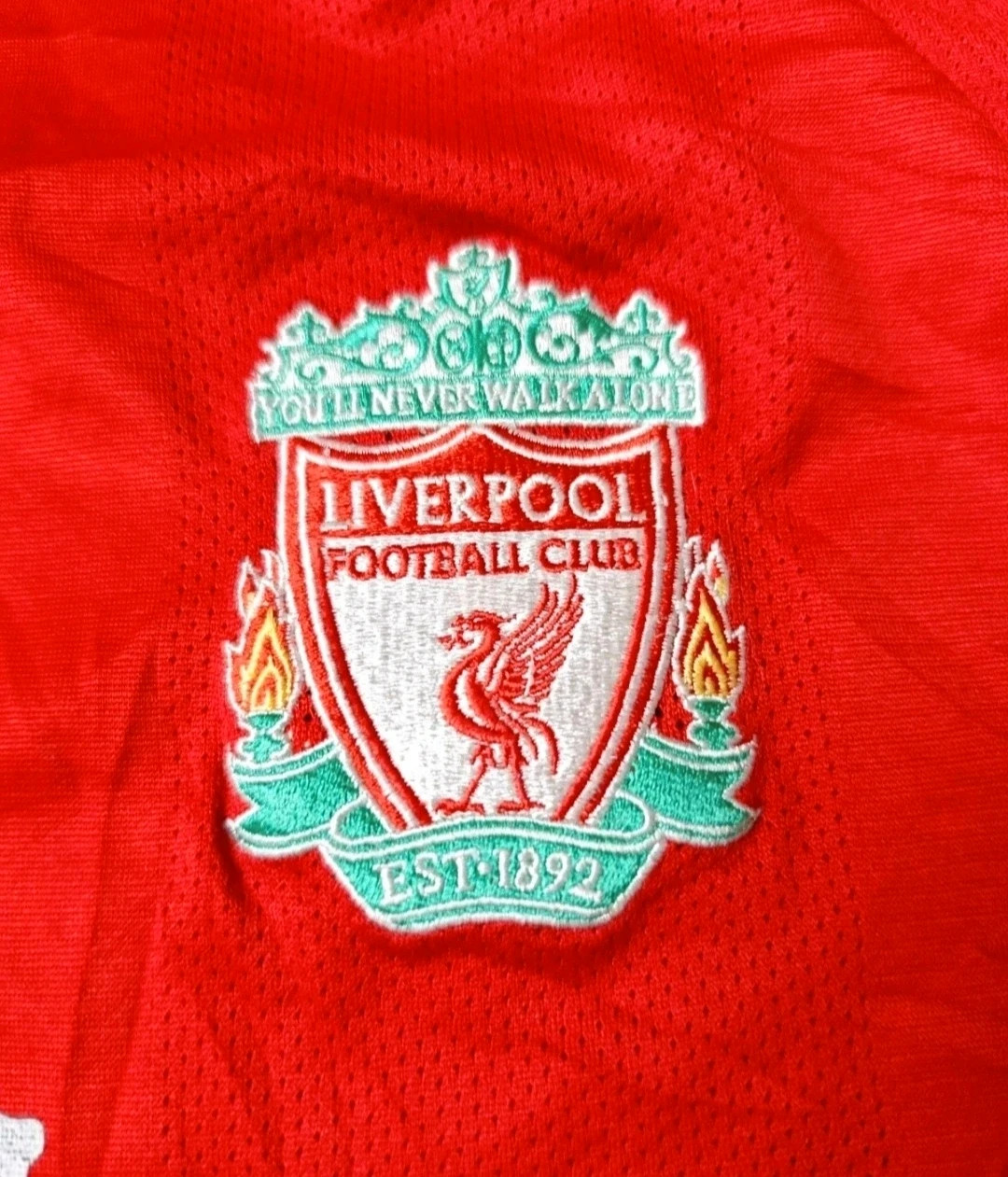 Official retro Liverpool F.C. home jersey from the legendary 08/09 and 09/10 XL – Vintage Dressing – taille XL 5