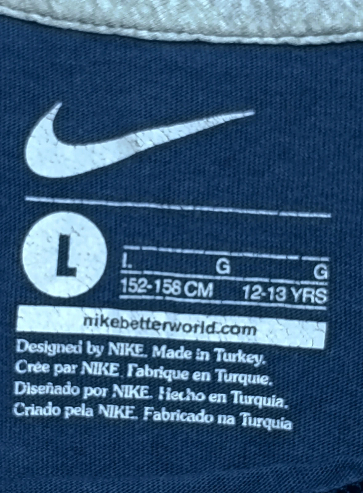 Vintage Nike Kids Football Graphic Tee - Size L (12-13 Y) Streetwear – Nike – taille 12 ans / 152 cm 5