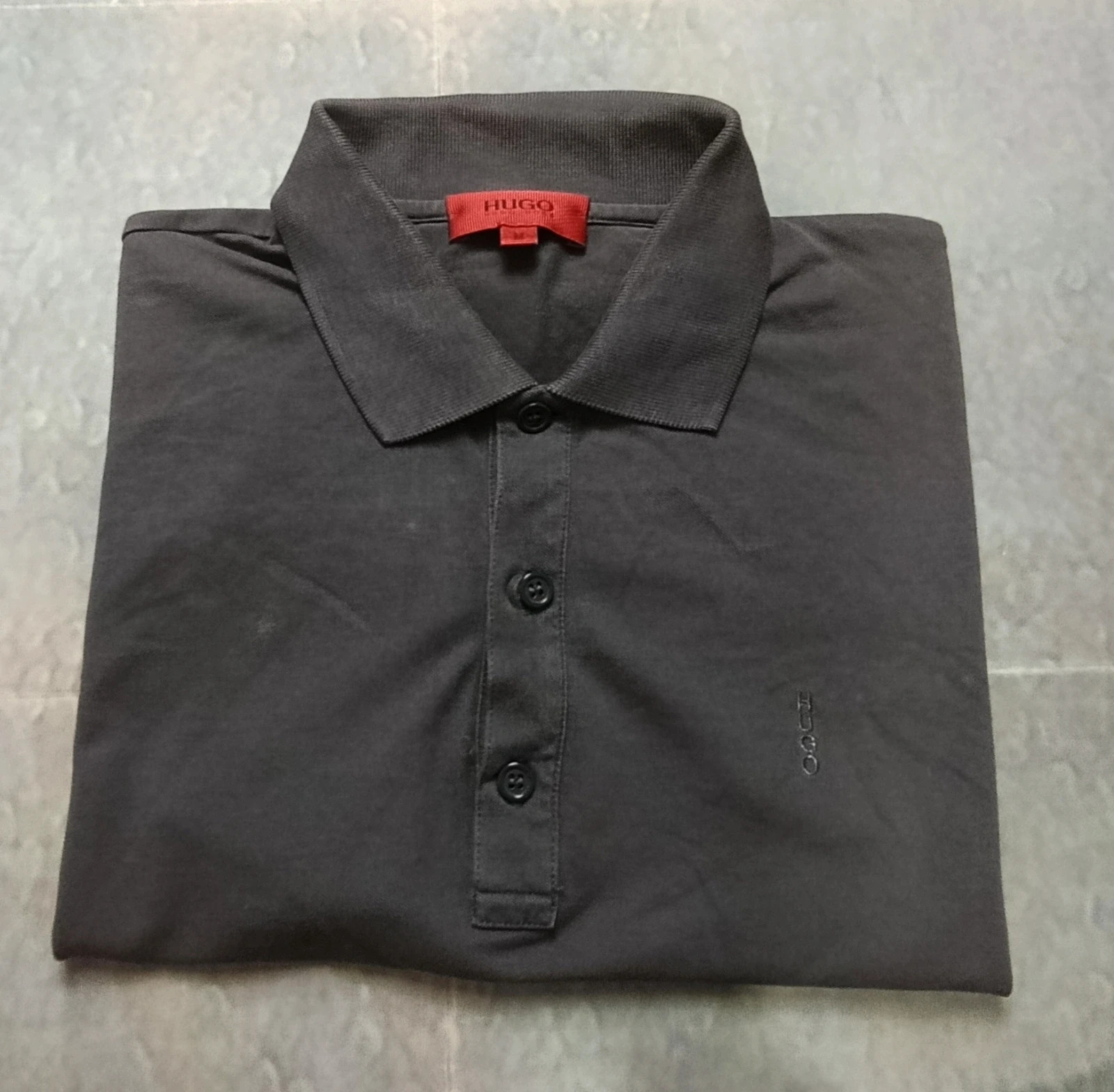 HUGO Boss Grey Polo Shirt Size M - Anthracite Men's Short Sleeve Polo – Hugo Boss – taille M 4