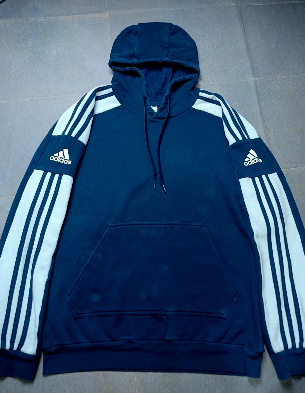 Classic Adidas 3-Stripes Hoodie Sweatshirt | Men Streetwear vintage – adidas – taille M 3