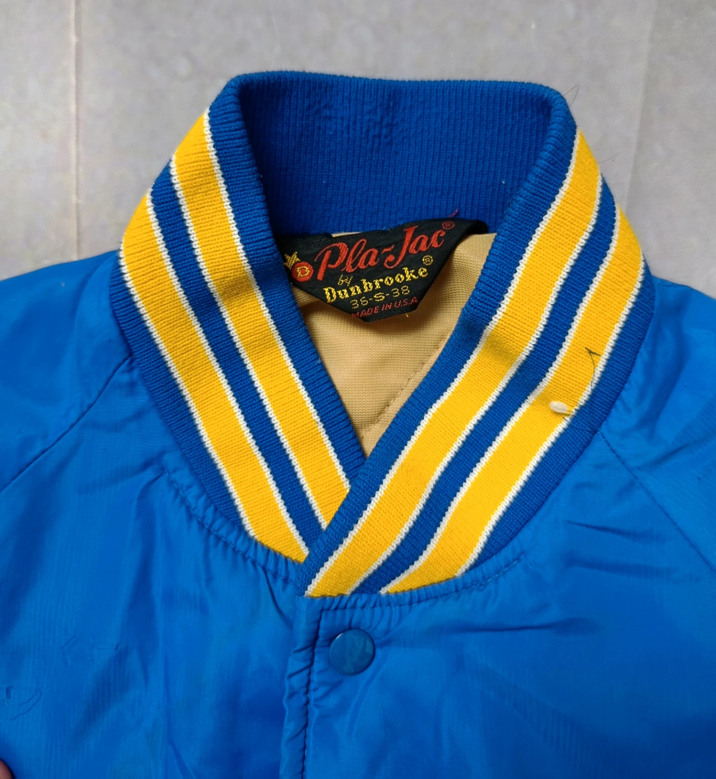 US Varsity Jacket Original Baseball 70s - 80s Vintage Retro – Vintage Dressing – taille S 5
