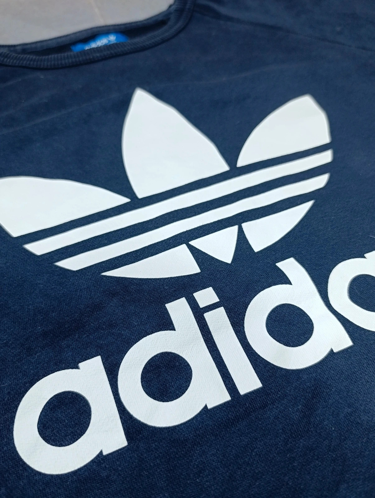 Adidas Originals Big Logo Trefoil Sweatshirt Vintage Streetwear – adidas Originals – taille L 5