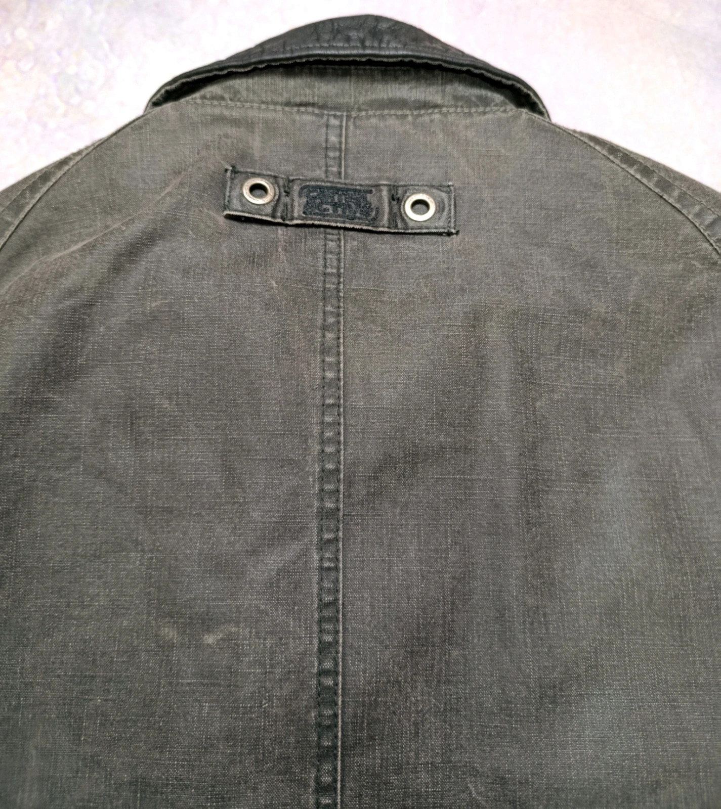 Vintage Camel Active Coated Canvas Field Jacket Leather Collar Size XL (54) – Camel Active – taille XL 5