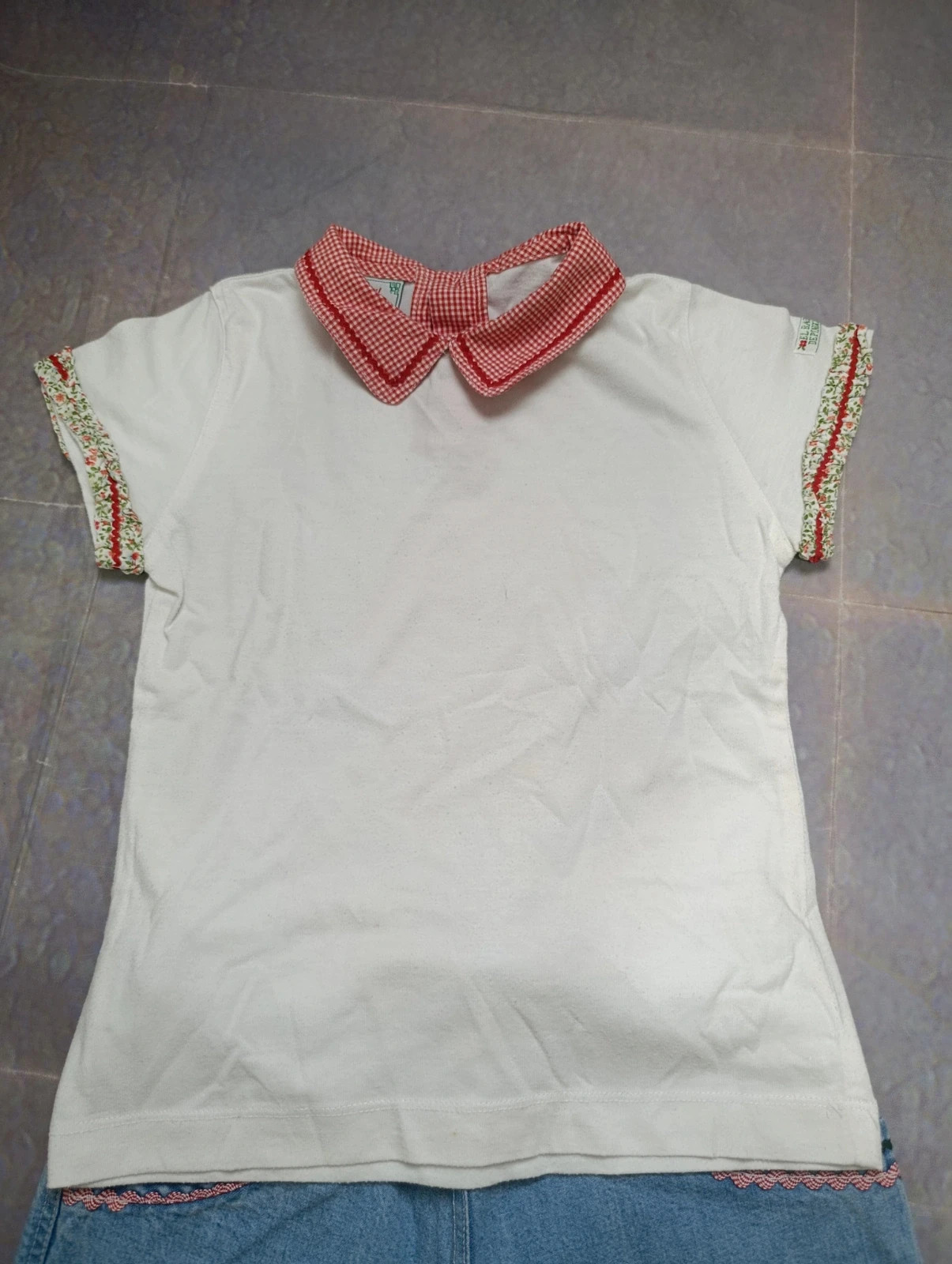 Conjunto niña vintage El Baúl de Pinocho - Camiseta y pantalón vaquero Talla 8 – El baul Depinocho – taille 8 ans / 128 cm 2