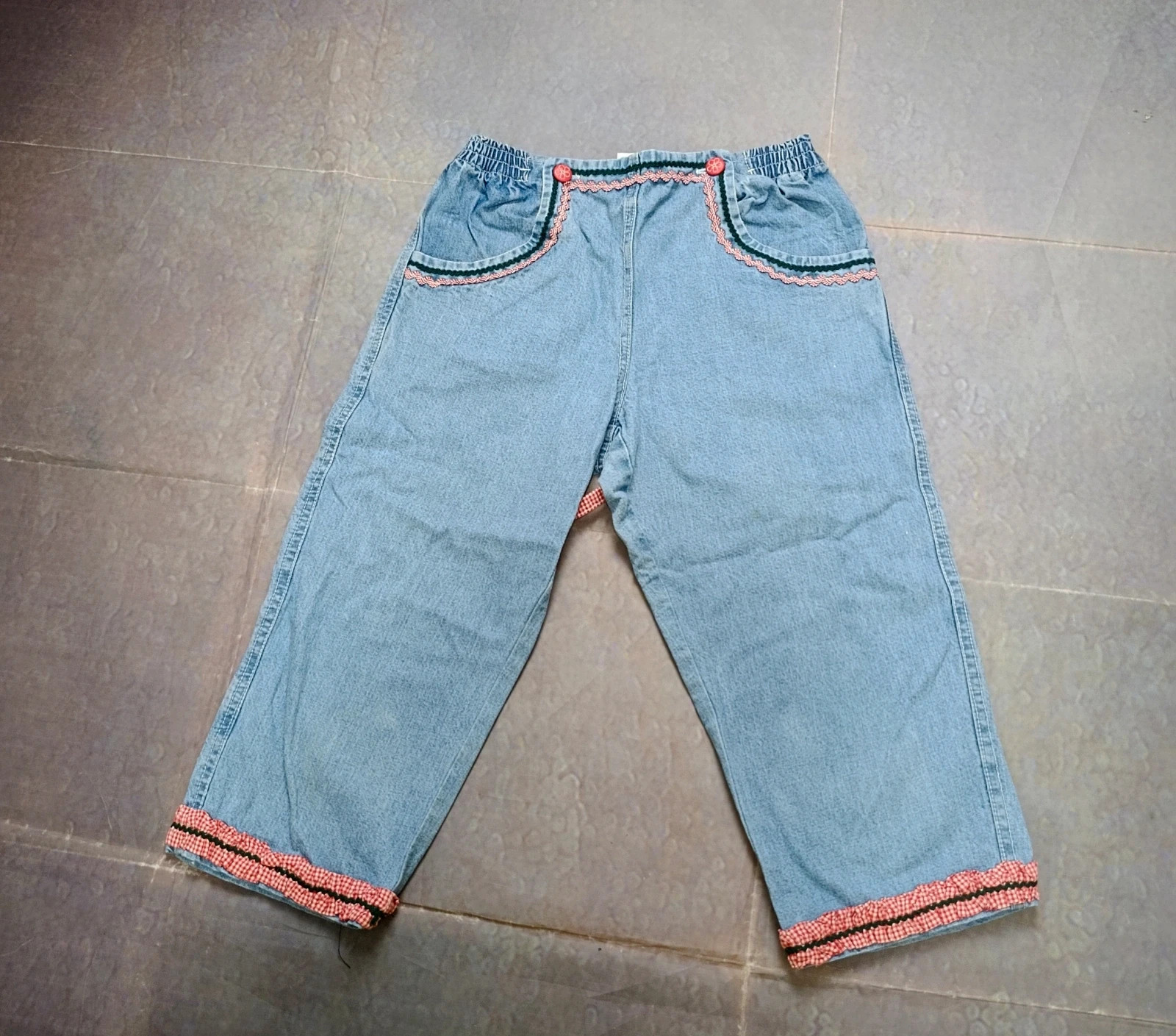 Conjunto niña vintage El Baúl de Pinocho - Camiseta y pantalón vaquero Talla 8 – El baul Depinocho – taille 8 ans / 128 cm 5