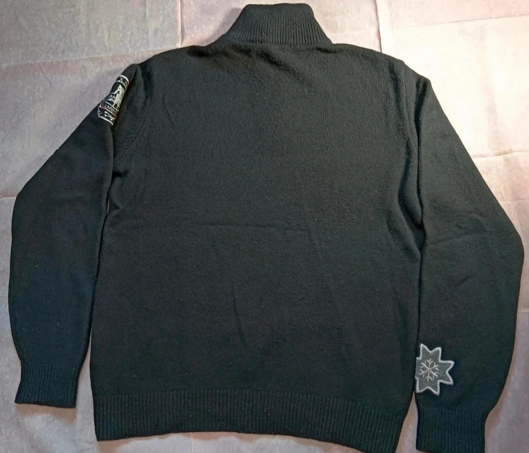 La Martina Black Quarter-Zip Jumper / Sweater - Size XXL – La Martina – taille XXL 3