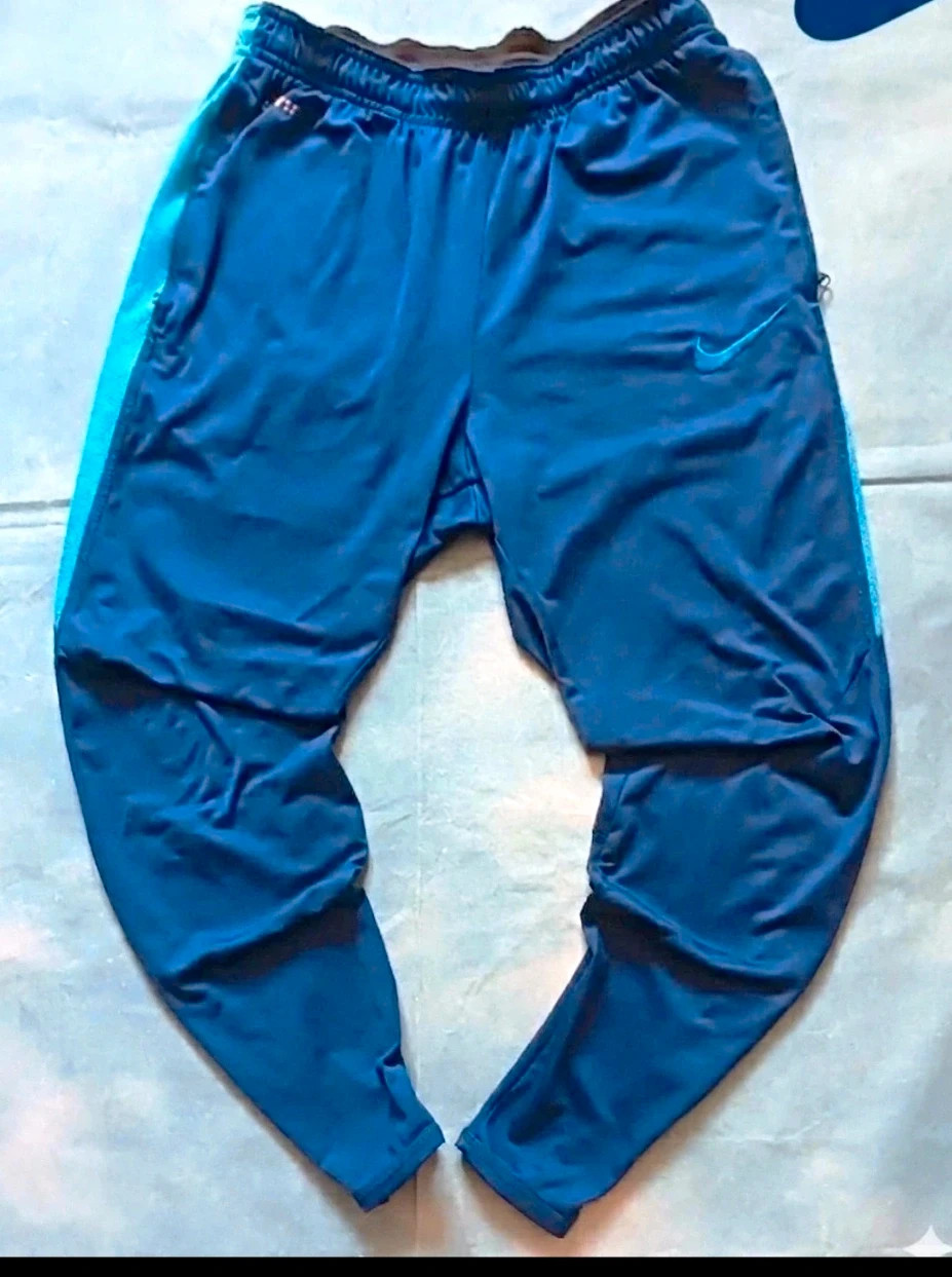 Nike Dri-FIT Strike Trackpants Navy / Turquoise Blue - Size M – Nike – taille M 3