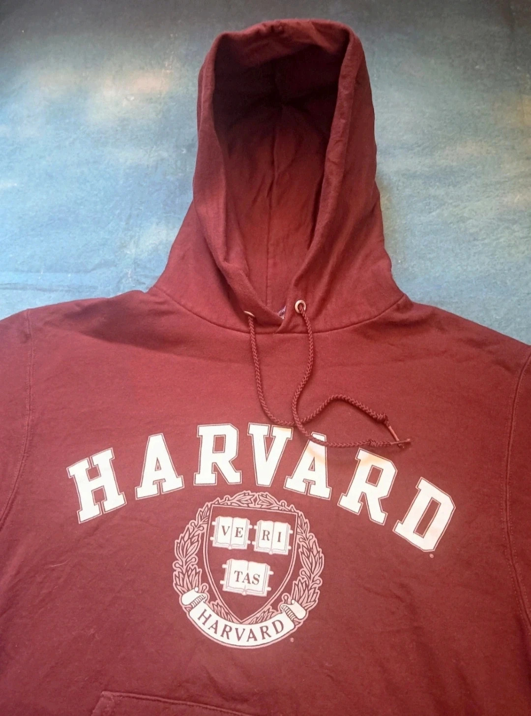 Champion Harvard University Hoodie S / Sudadera Harvard Granate Champion S / Sweat à Capuche Harvard – Vintage Dressing – taille S 3