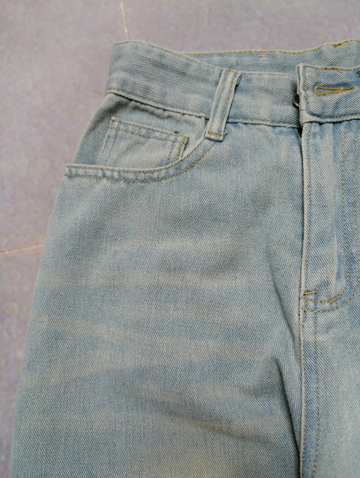 Niu Niu Shop Light Blue High Waist Wide Leg Jeans M / Jean Wide Leg / Pantalon Large – Lefties – taille M / 38 / 10 3