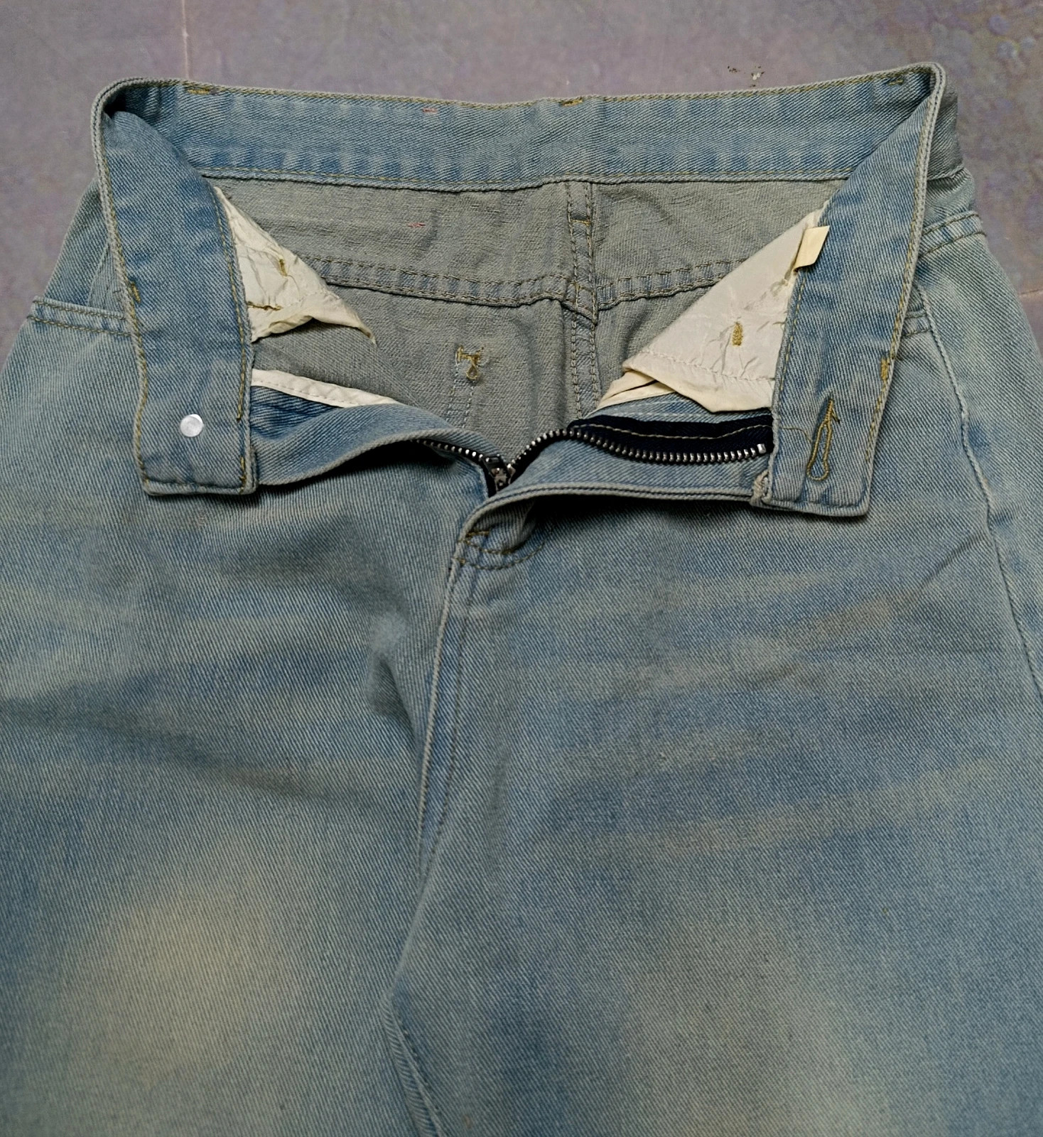 Niu Niu Shop Light Blue High Waist Wide Leg Jeans M / Jean Wide Leg / Pantalon Large – Lefties – taille M / 38 / 10 5
