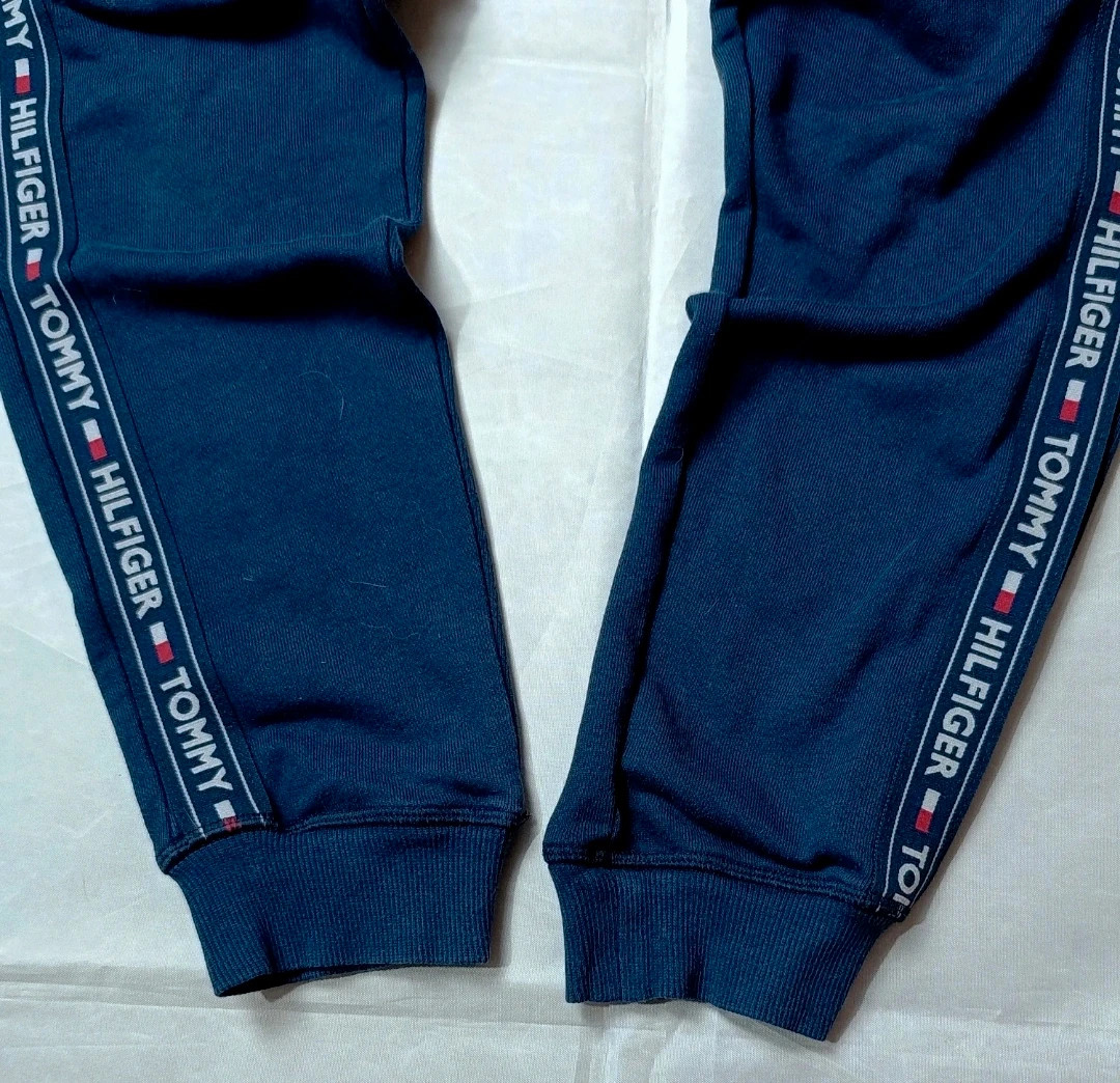 🔥 Tommy Hilfiger Navy Blue Joggers with Spellout Side Tape Y2K Size S🔥 – Tommy Hilfiger – taille S 3