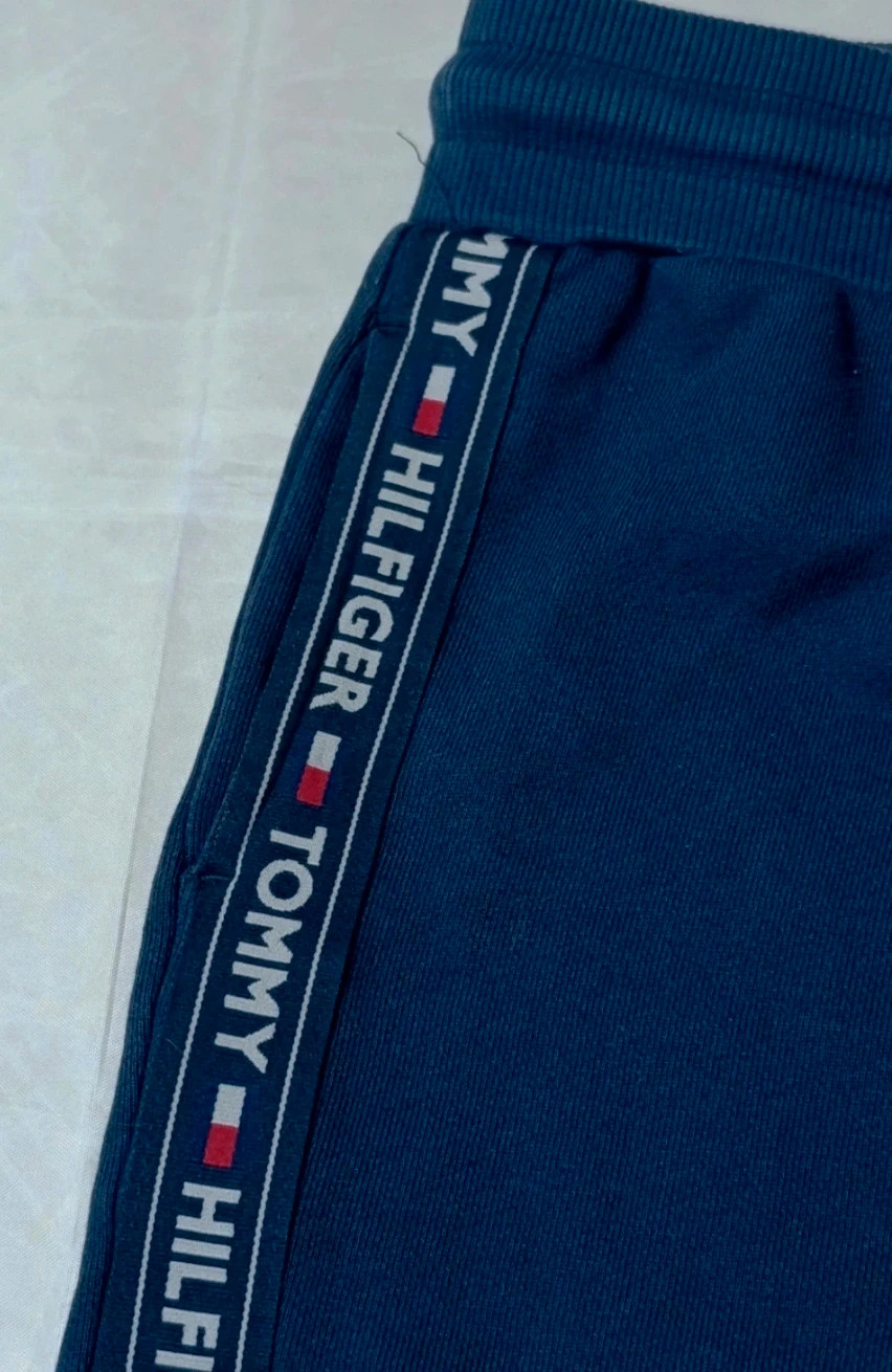 🔥 Tommy Hilfiger Navy Blue Joggers with Spellout Side Tape Y2K Size S🔥 – Tommy Hilfiger – taille S 4