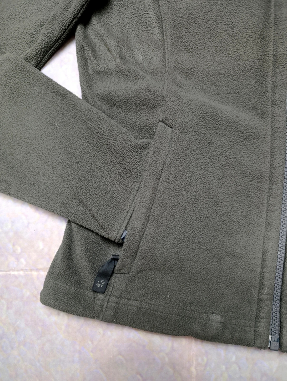 Jack Wolfskin Fleece Jacket / Forro Polar Vert Kaki Green Size S – Jack Wolfskin – taille S 5