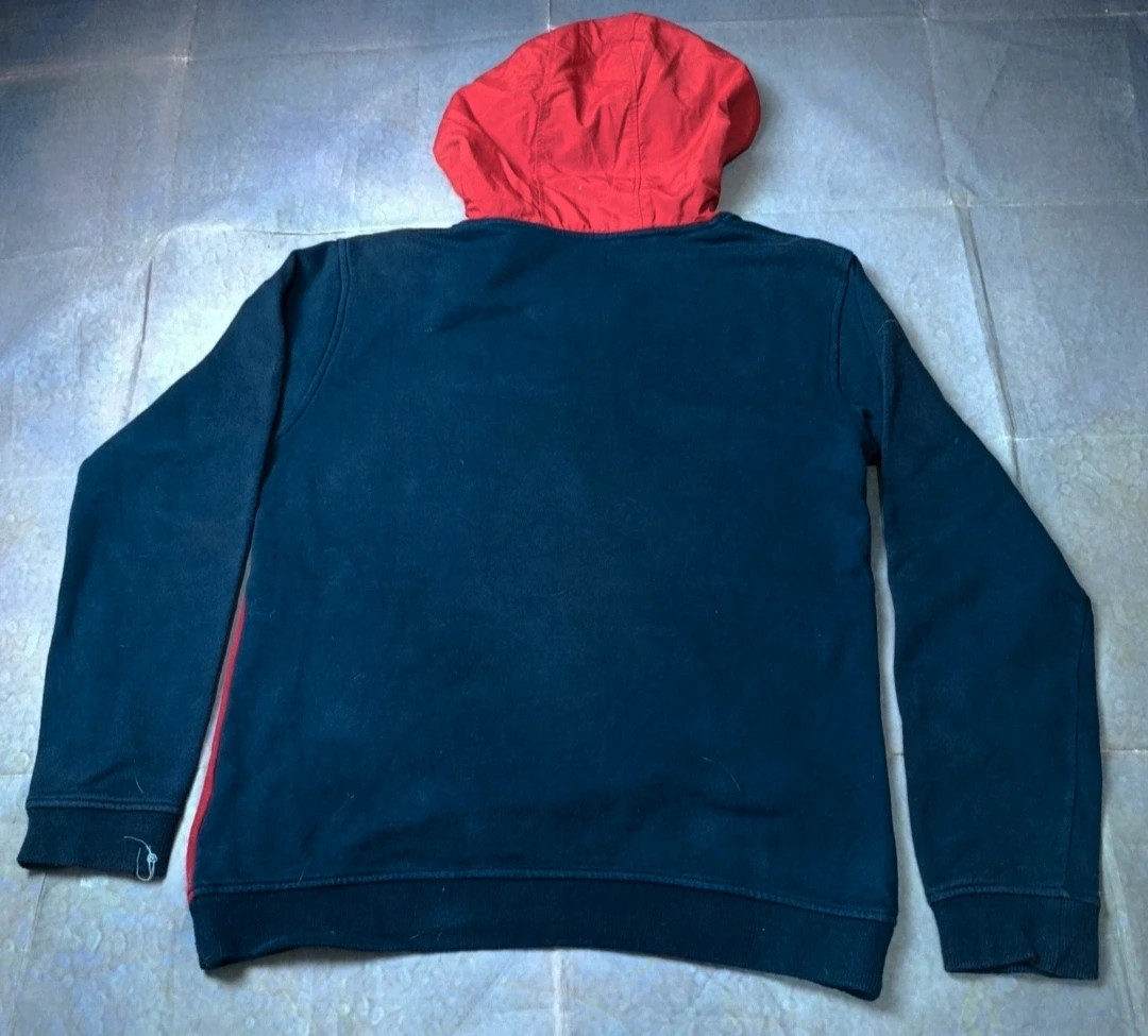 Sudadera DC vintage retro vibes, blue & red hoodie, size S – DC – taille S 2