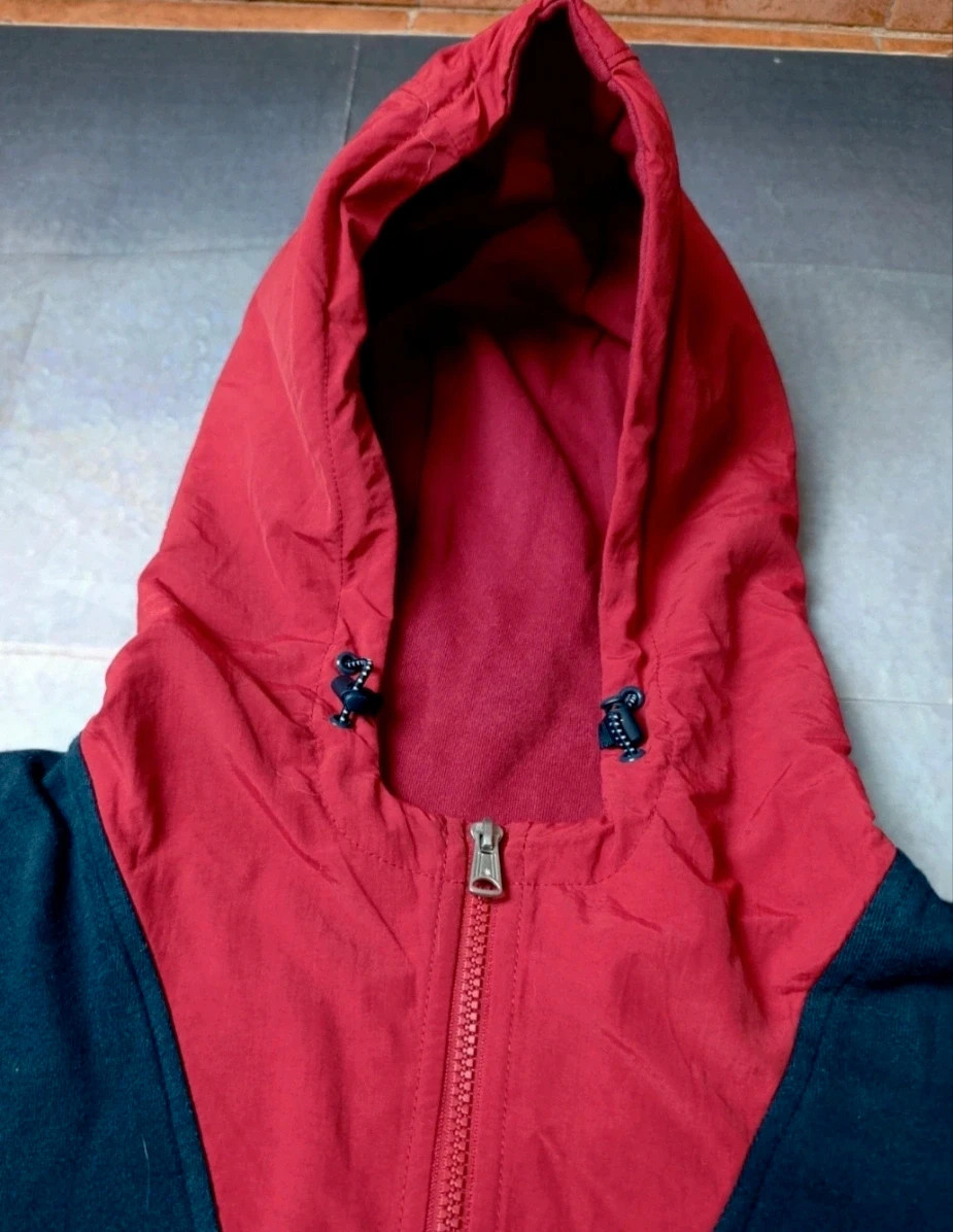 Sudadera DC vintage retro vibes, blue & red hoodie, size S – DC – taille S 5