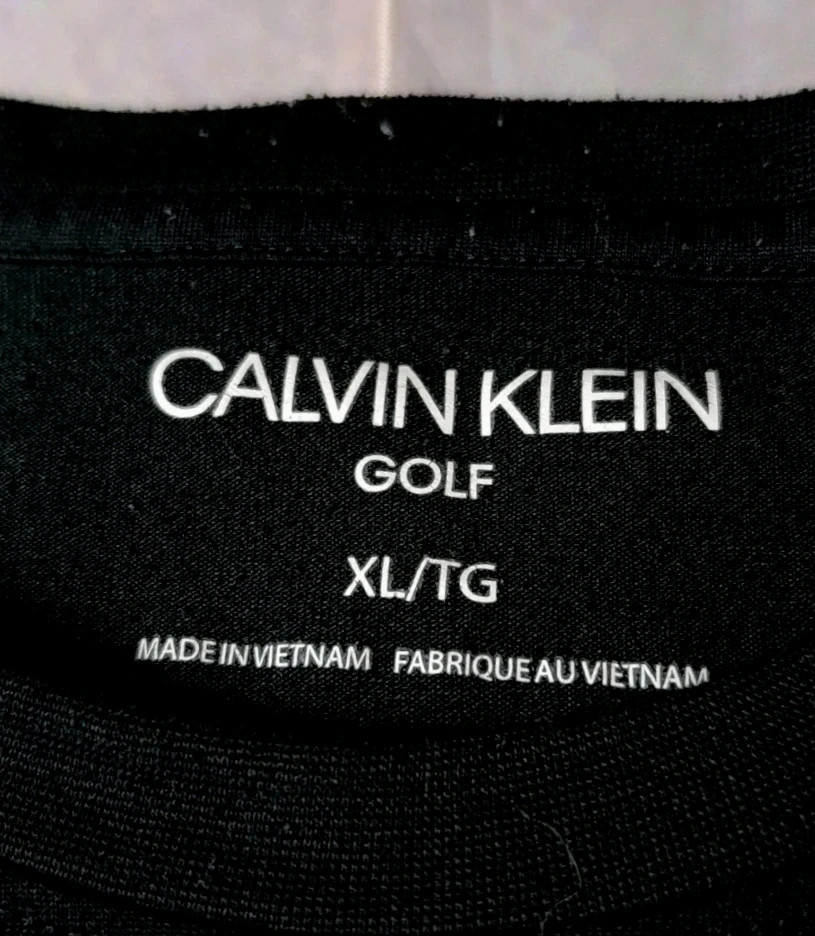 Calvin Klein Golf T-Shirt Black / Noir / Schwarz / Negra XL – Calvin Klein – taille XL 3