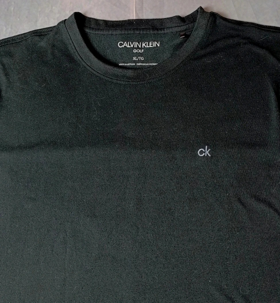 Calvin Klein Golf T-Shirt Black / Noir / Schwarz / Negra XL – Calvin Klein – taille XL 5