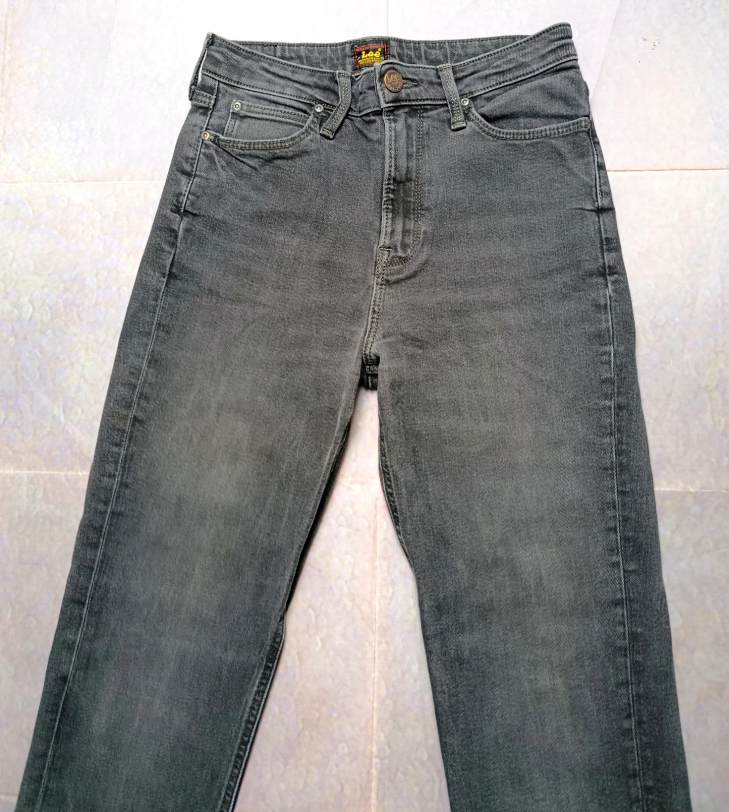 Lee Mom Straight Grey Jeans W26 L33 | Vintage High Waist Denim – Lee – taille W26 | FR 36 2