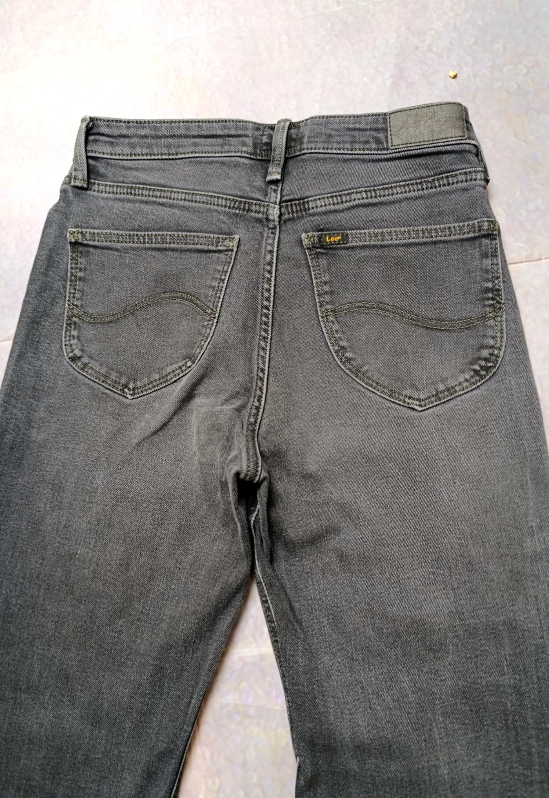 Lee Mom Straight Grey Jeans W26 L33 | Vintage High Waist Denim – Lee – taille W26 | FR 36 4