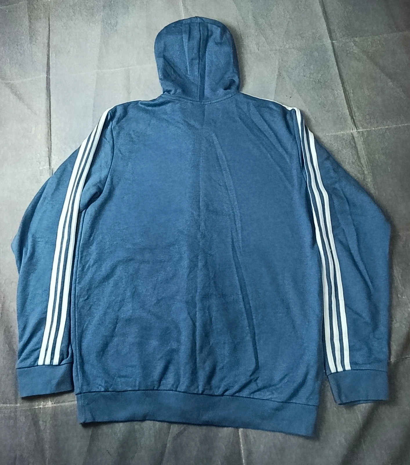 Adidas 3-Stripes Full Zip Hoodie Blue Men's Size L Sportswear – adidas – taille L 3