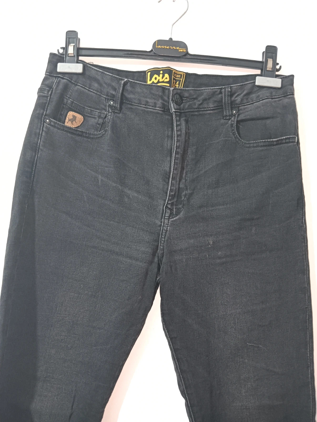 Lois Black Denim Jeans - Size 34 – Lois – taille XS / 34 / 6 2