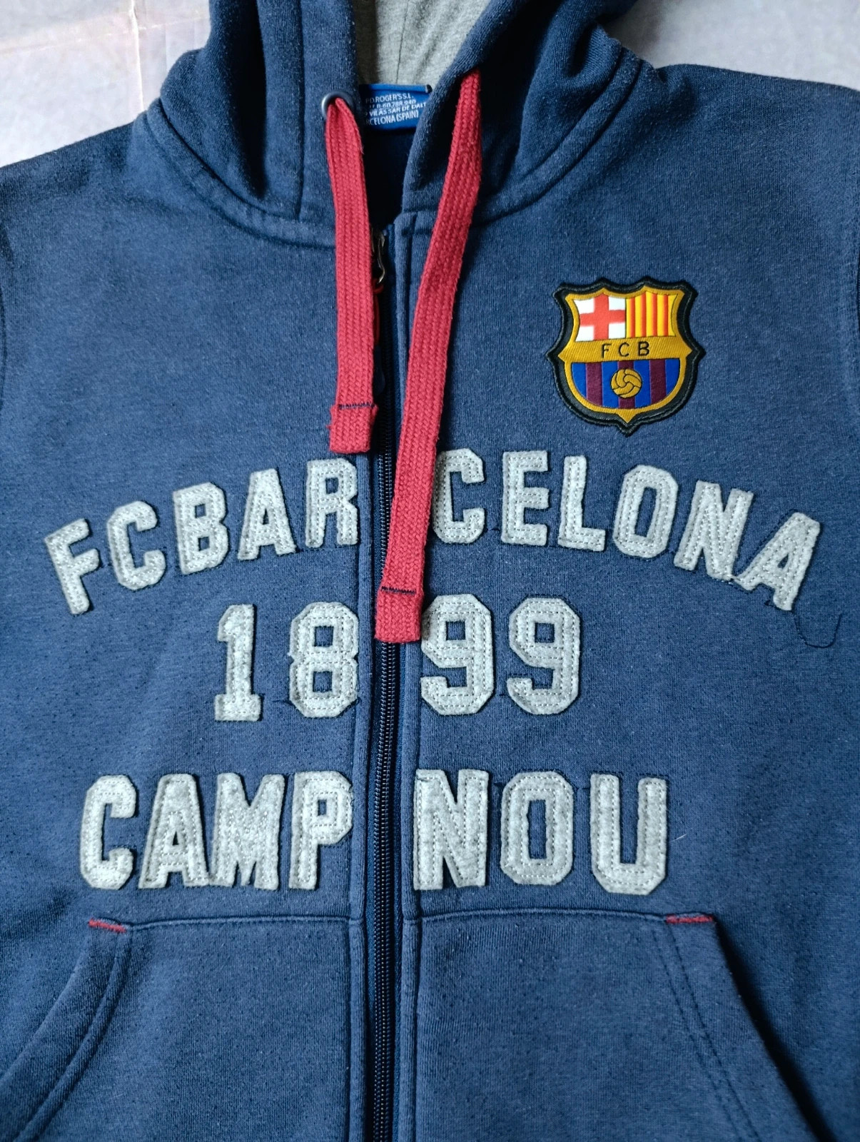FC Barcelona Hoodie vintage full zip Size S – Vintage Dressing – taille S 3