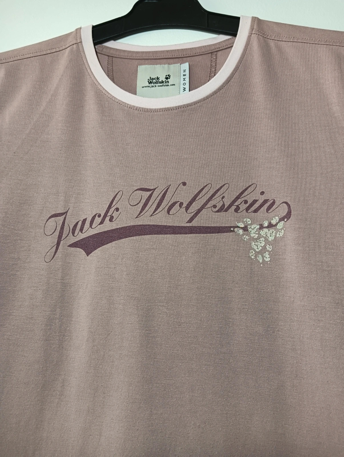 Jack Wolfskin Women’s Vintage T-Shirt Pink M Outdoor Casual – Jack Wolfskin – taille M / 38 / 10 3