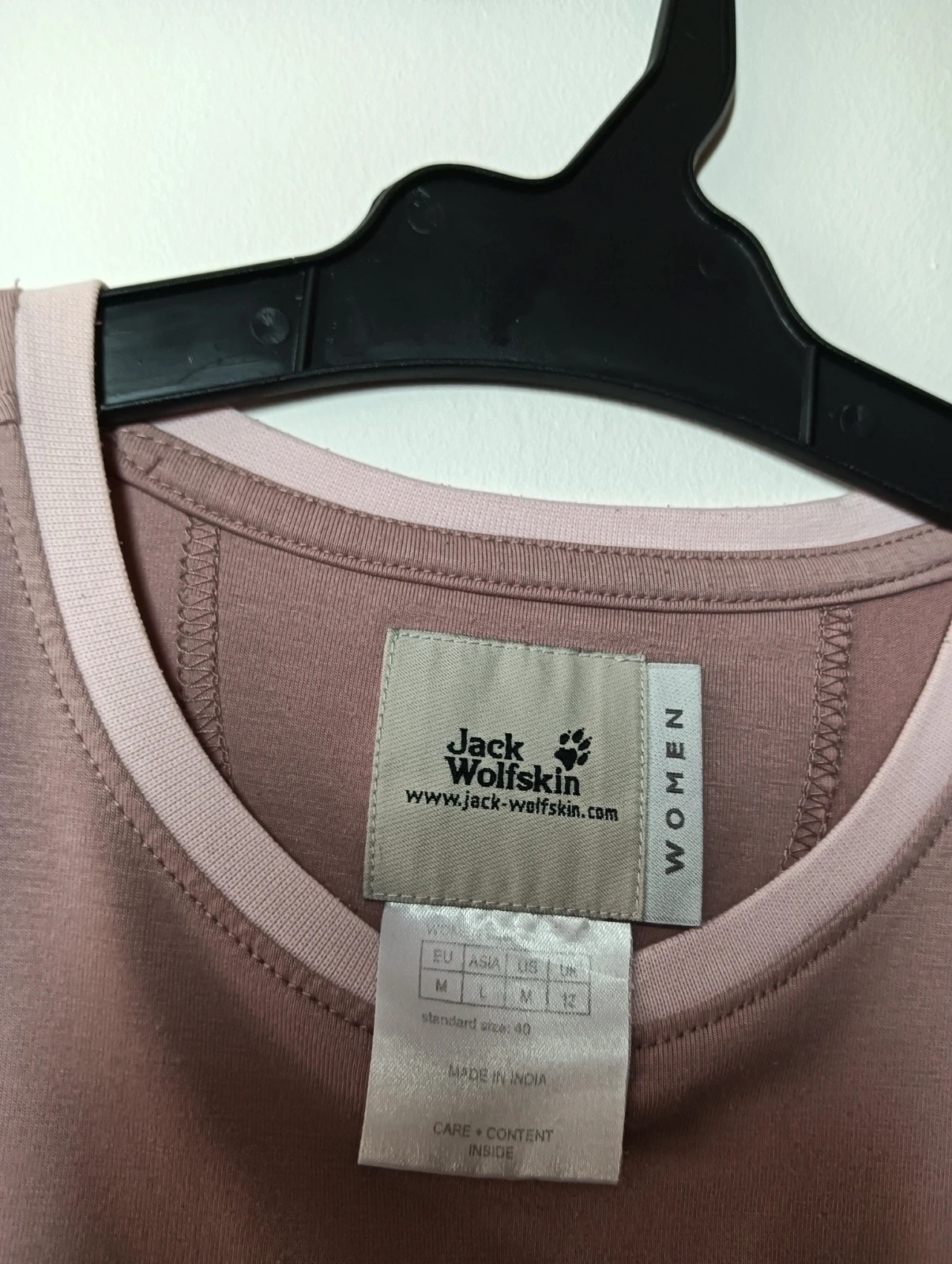 Jack Wolfskin Women’s Vintage T-Shirt Pink M Outdoor Casual – Jack Wolfskin – taille M / 38 / 10 4