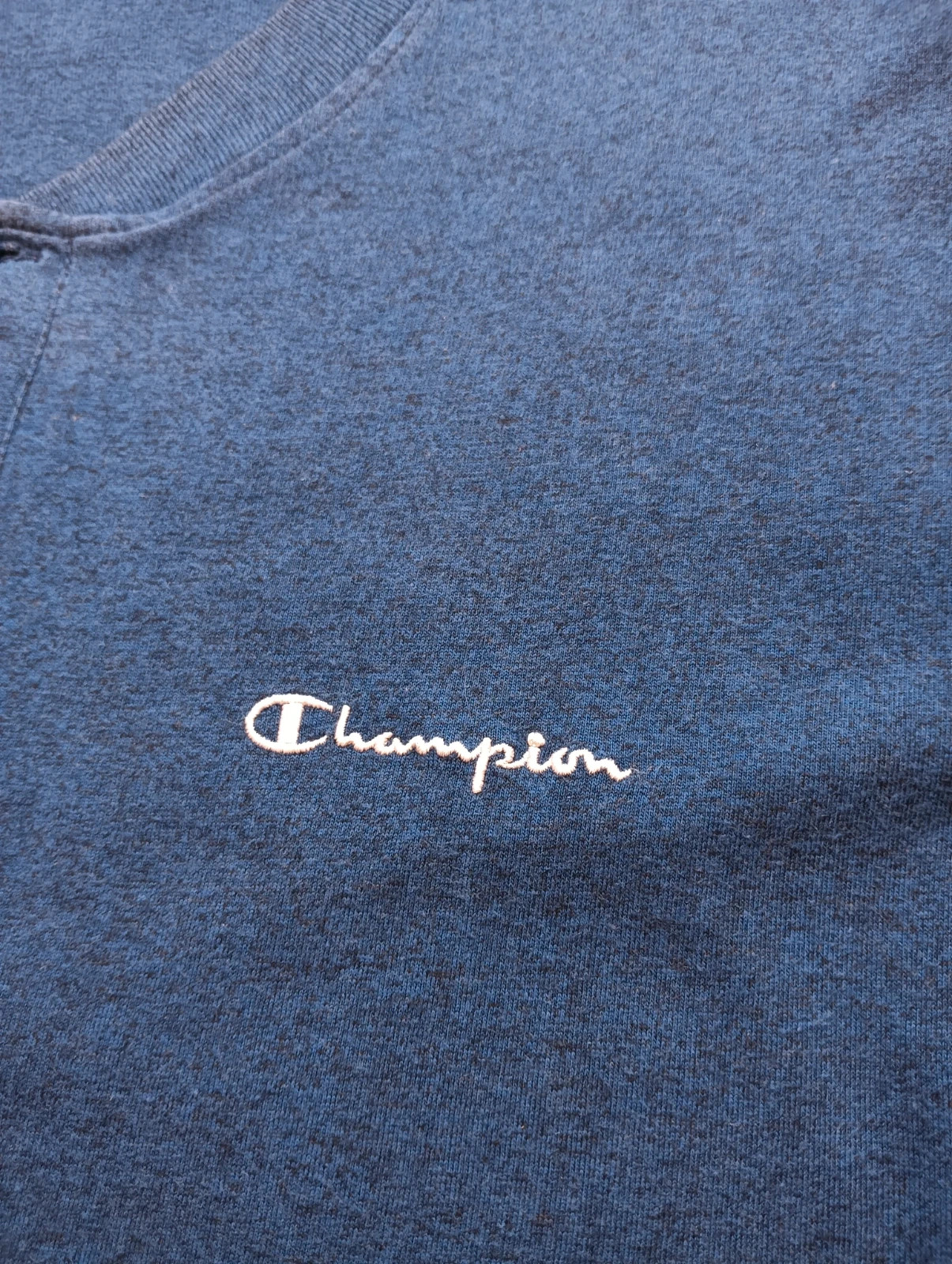 Champion Vintage Henley T-Shirt Navy Blue Size L – Champion – taille L 4