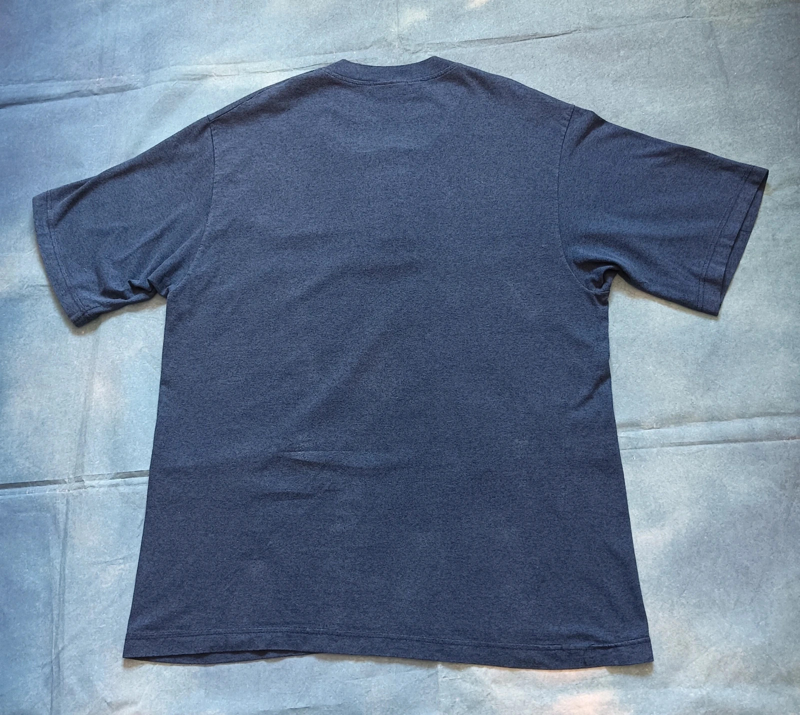 Champion Vintage Henley T-Shirt Navy Blue Size L – Champion – taille L 2