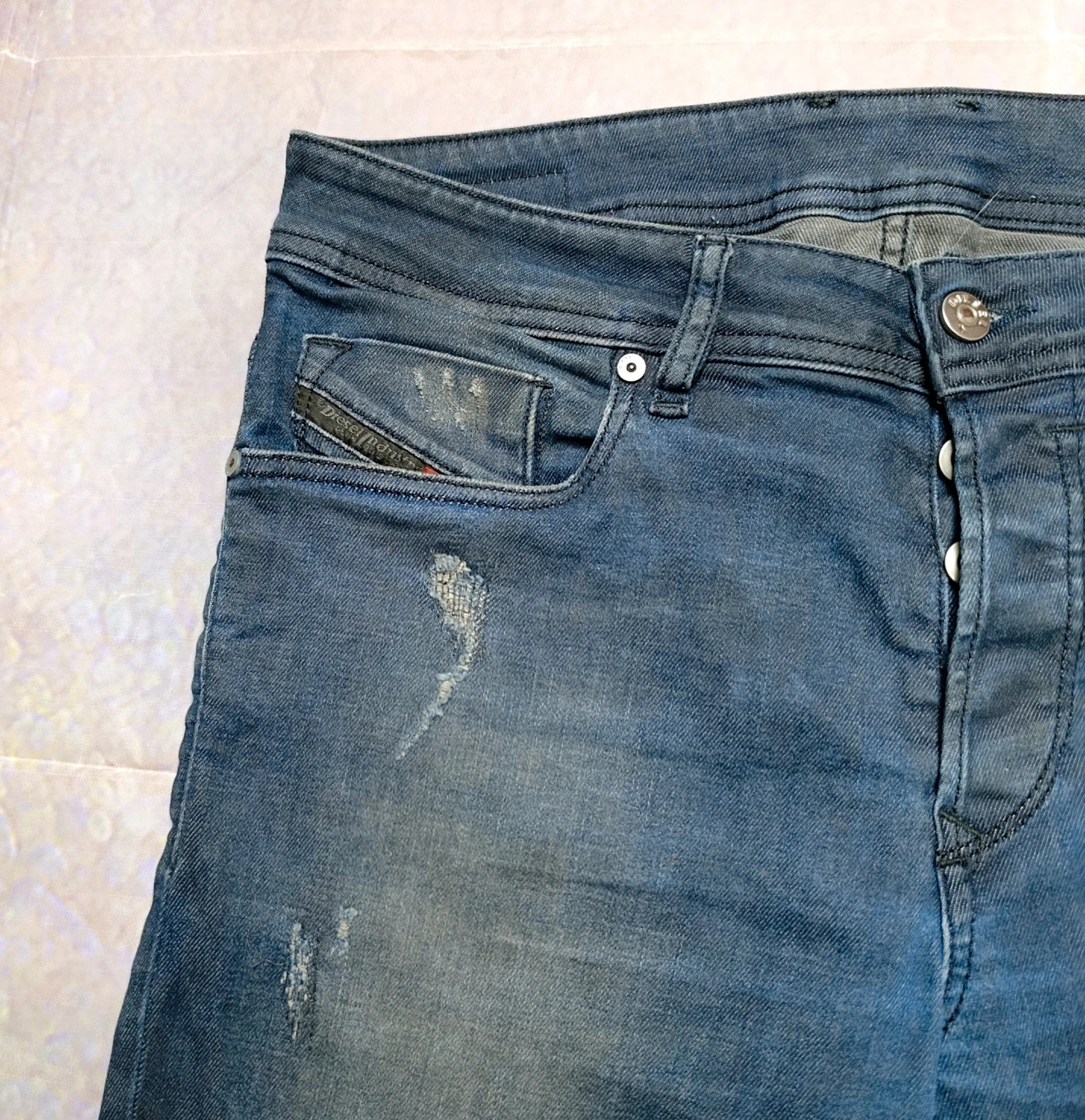 Diesel Sleenker Slim-Skinny Distressed Ripped Jeans W32 L34 Premium Denim Urban Style – Diesel – taille W32 | FR 42 4
