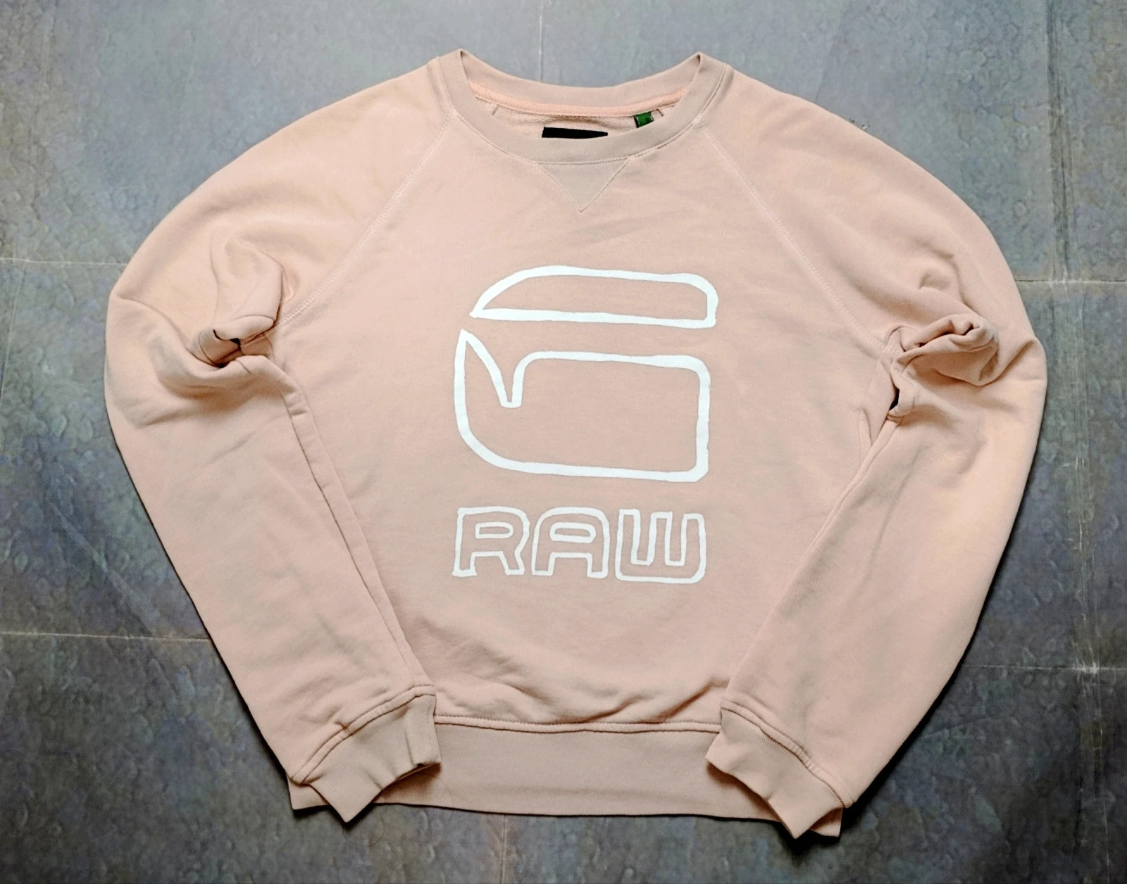 G-Star RAW Dusty Pink Big Logo Crewneck Sweatshirt - Size XS Streetwear Y2K casual – G-Star RAW – taille XS / 34 / 6 2
