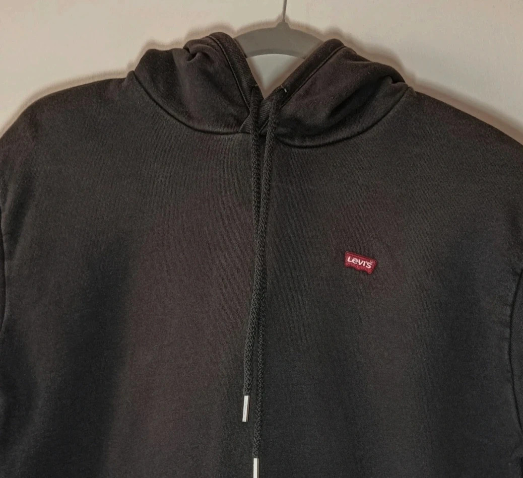 Levi's Washed Black Mini Logo Hoodie Sweatshirt - Size S Vintage casual streetwear – Levi's – taille S 3