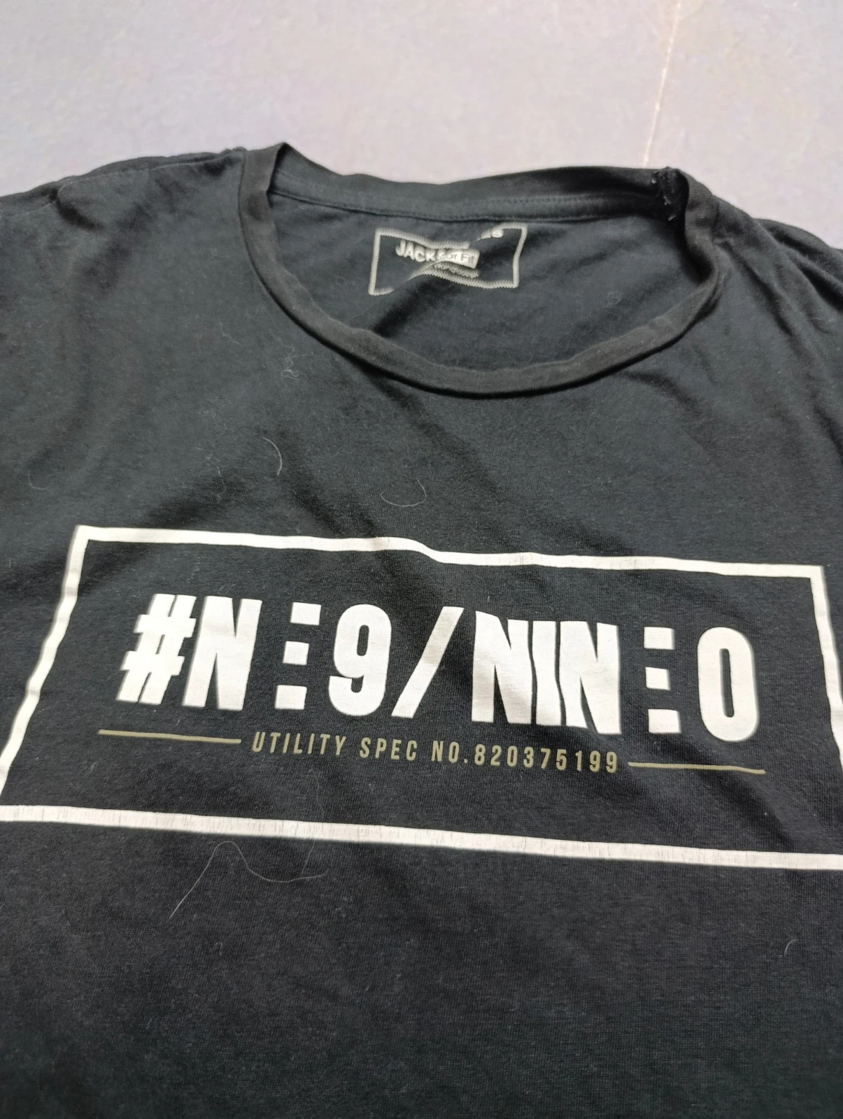 Camiseta negra Jack & Jones CORE con estampado / Jack & Jones CORE black t-shirt with print Size M – Jack & Jones – taille M 4