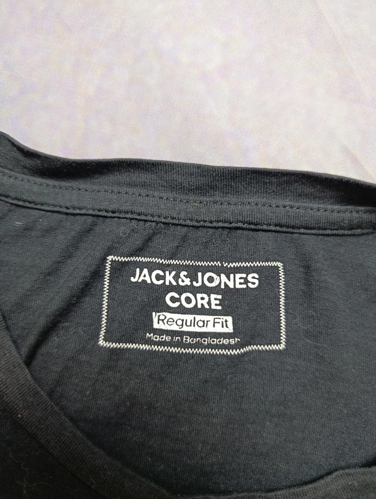 Camiseta negra Jack & Jones CORE con estampado / Jack & Jones CORE black t-shirt with print Size M – Jack & Jones – taille M 5