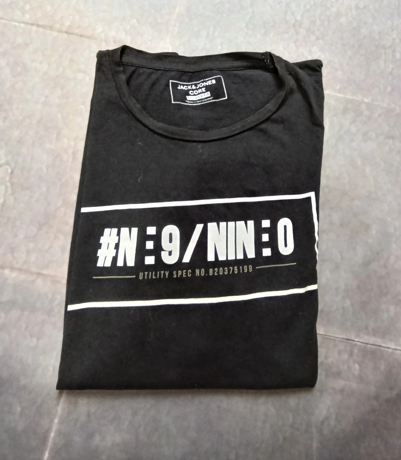 Camiseta negra Jack & Jones CORE con estampado / Jack & Jones CORE black t-shirt with print Size M – Jack & Jones – taille M 3
