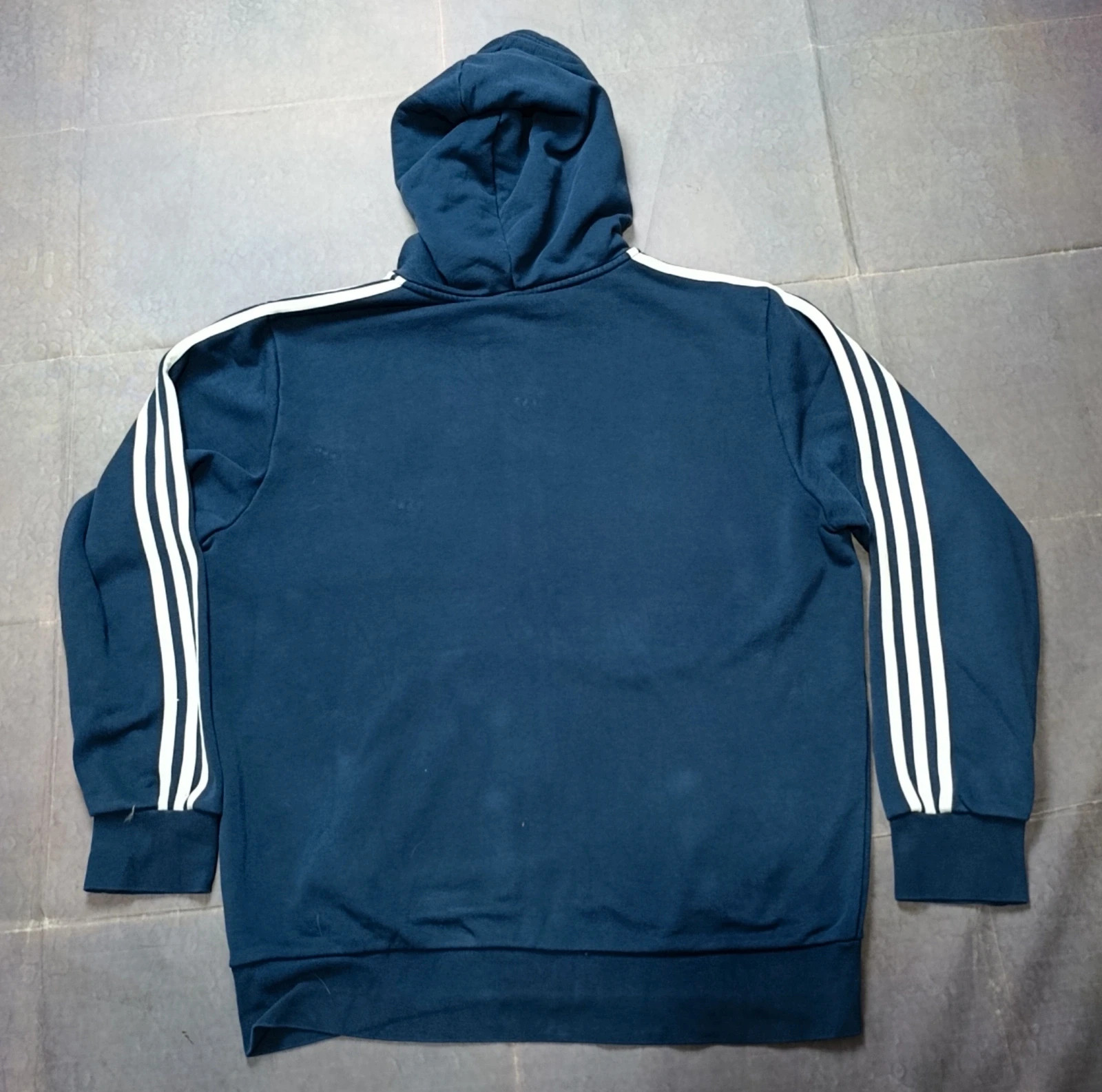 Adidas Essentials 3-Stripes Full Zip Hoodie Navy Blue Men's XL – adidas – taille XL 5