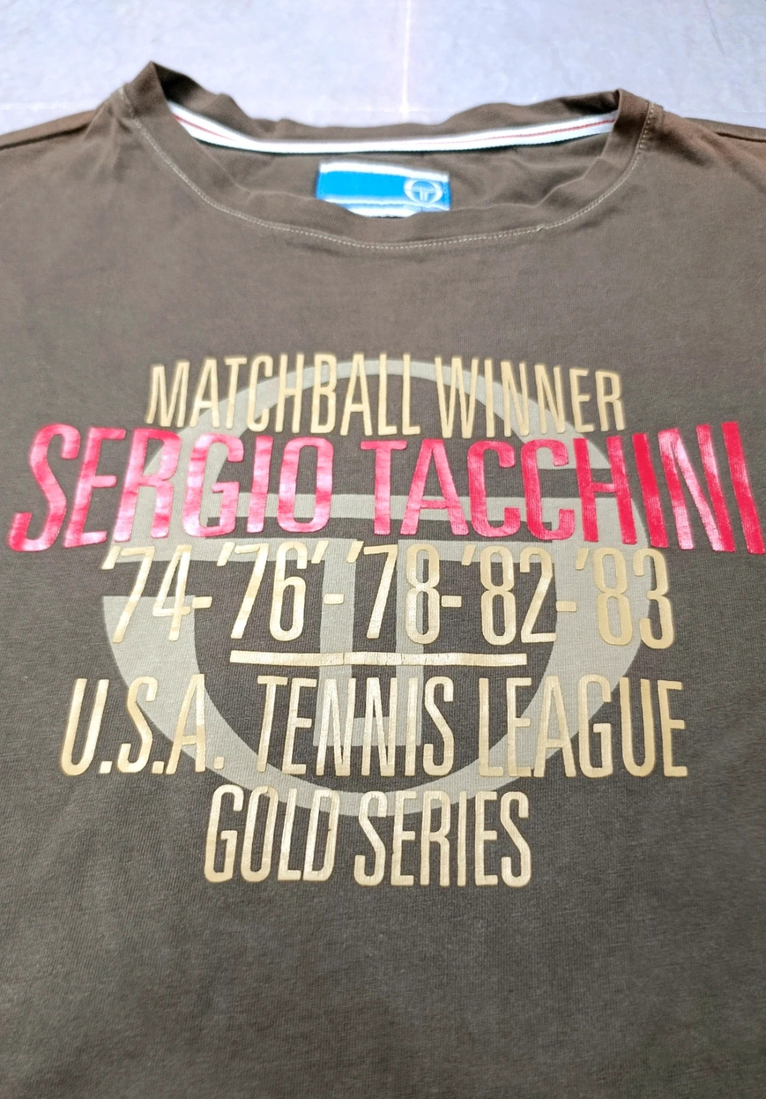 Sergio Tacchini Retro Streetwear Long Sleeve Graphic Tee - Size L – Sergio Tacchini – taille L 5