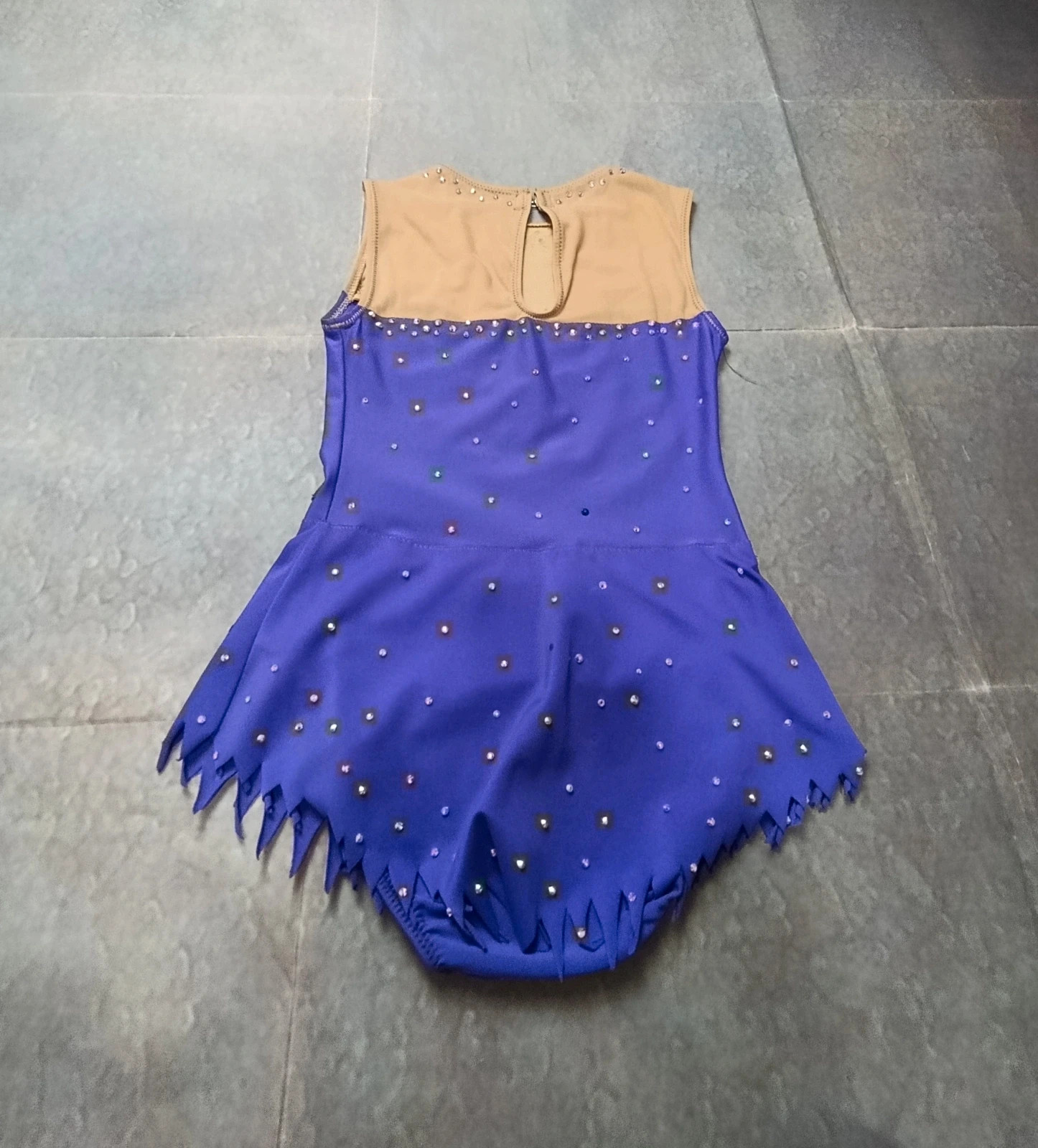 Sparkly Purple Figure Skating Dress | Competition Leotard | Rhinestones | Kids 8-10Y – No Logo – taille 12 ans / 152 cm 2