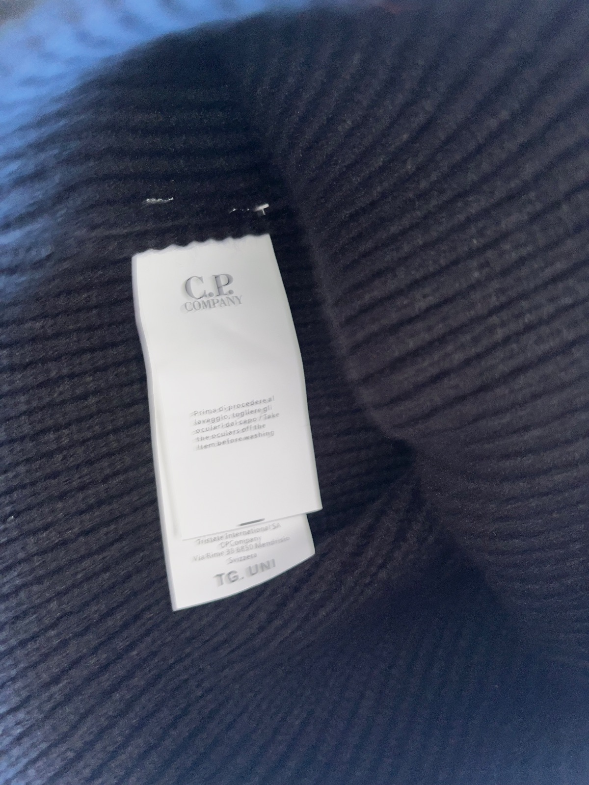 Bonnet à lunettes C.P. Company noir – C.P. Company – taille Taille unique 2