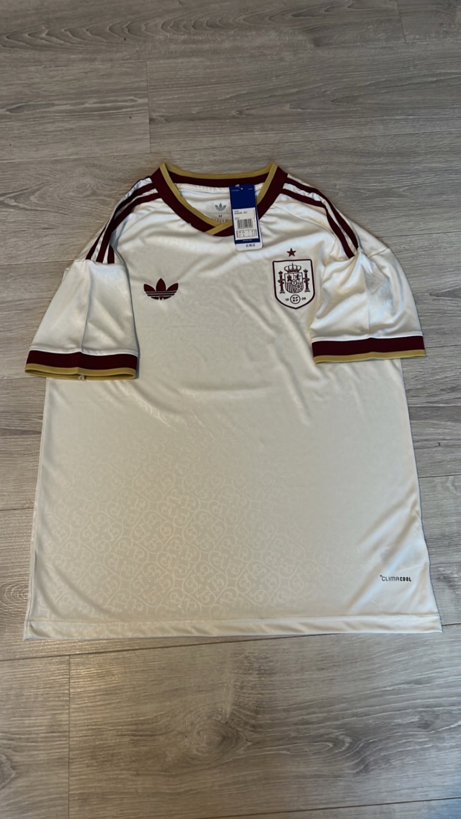 Maillot Espagne/M/Blanc et bordeaux – Adidas – taille M 2