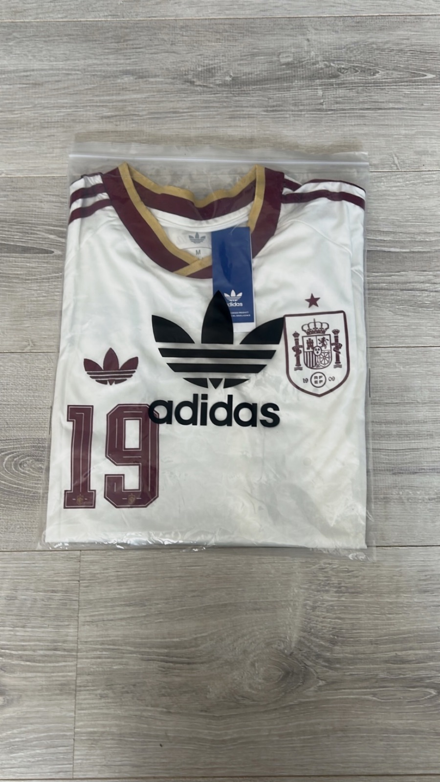 Maillot Espagne Lamine Yamal 19/M/Blanc et bordeaux – Adidas – taille M 4