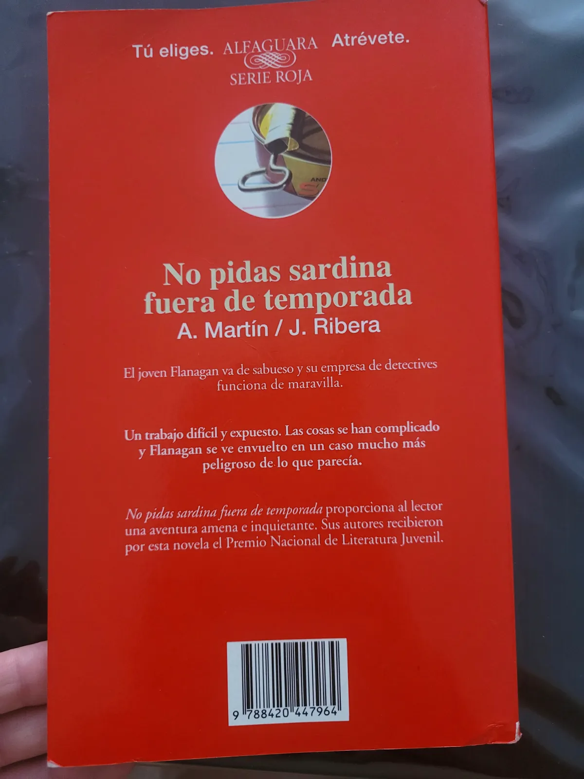 Libro No pidas sardina fuera de temporada – Alfaguara 2
