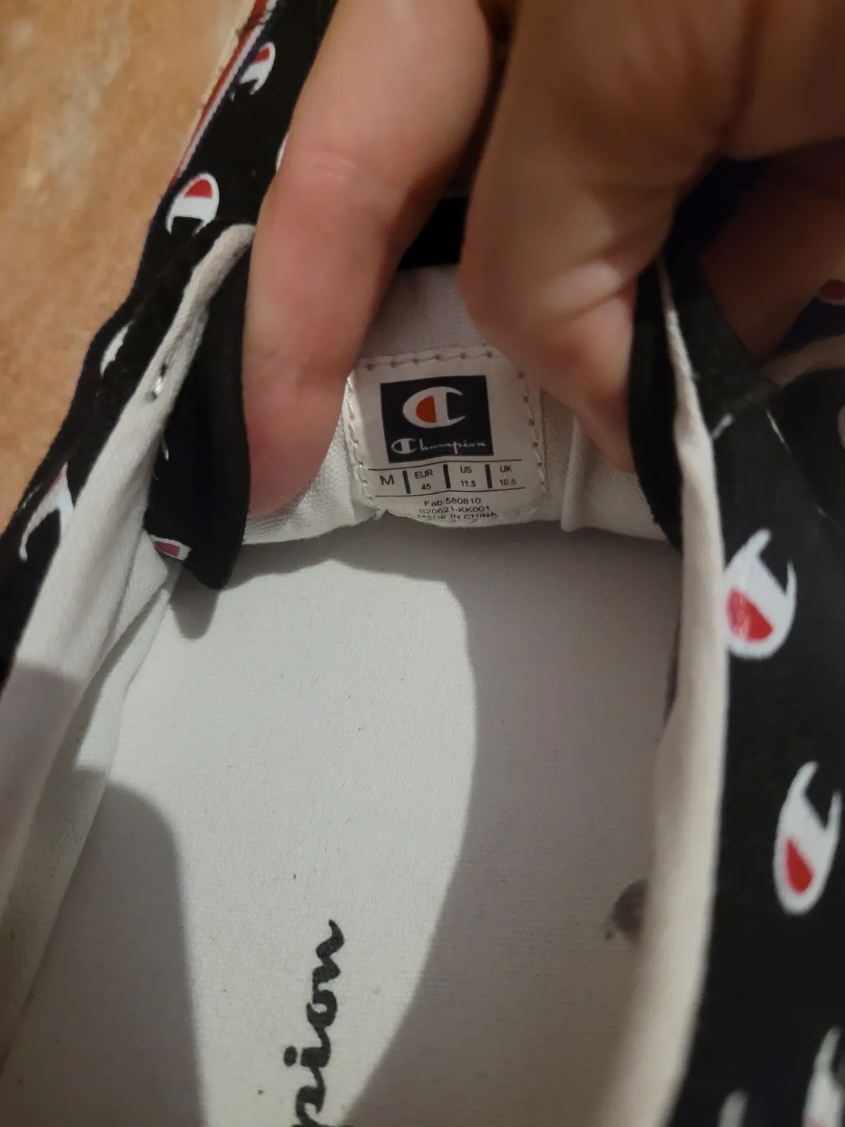 Zapatillas Champion de lona negras estampadas – Champion – taille EU 45 6