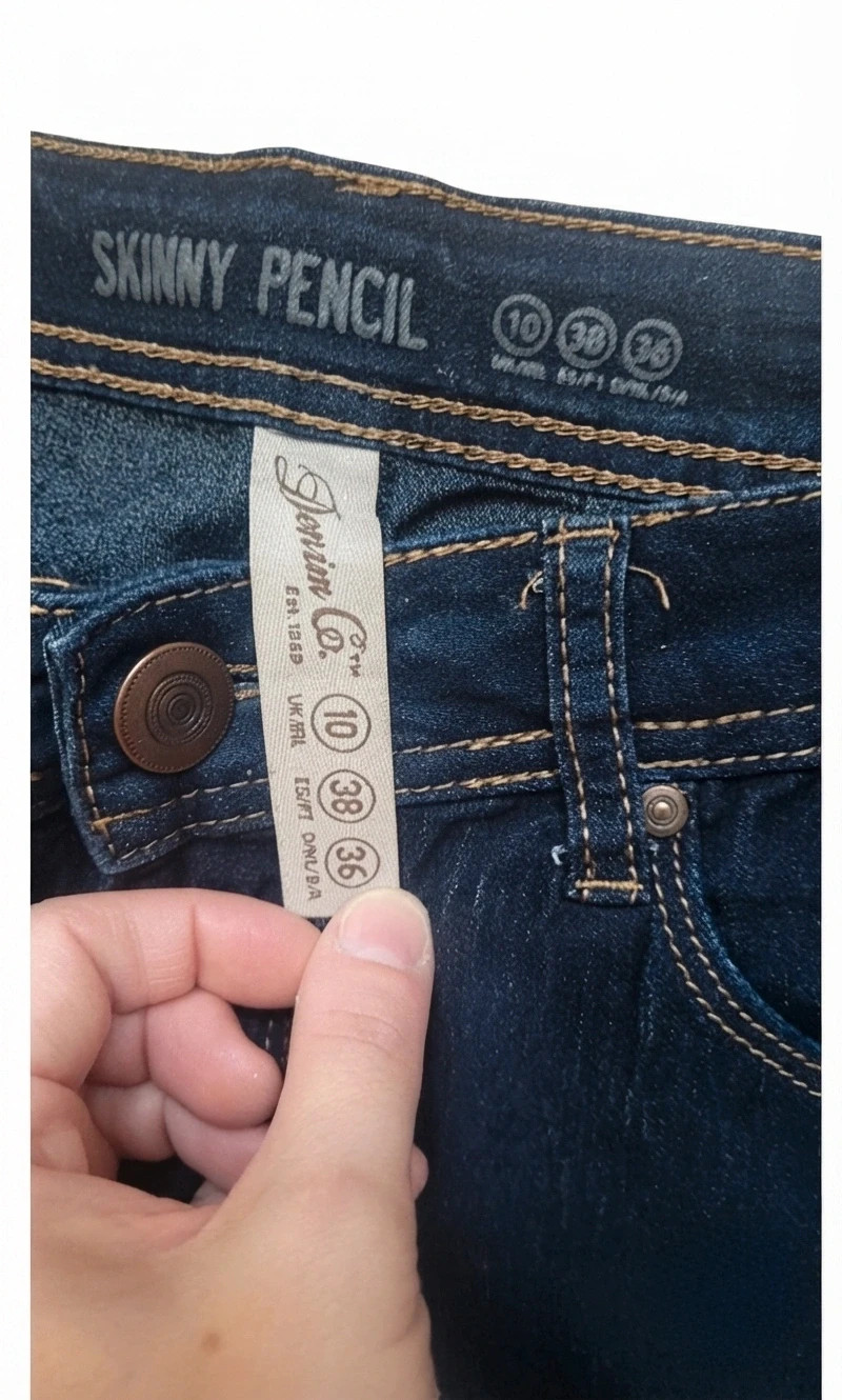 Vaqueros Skinny Azul Oscuro "Sisoco Talla 38 – Denim Co – taille M / 38 / 10 5