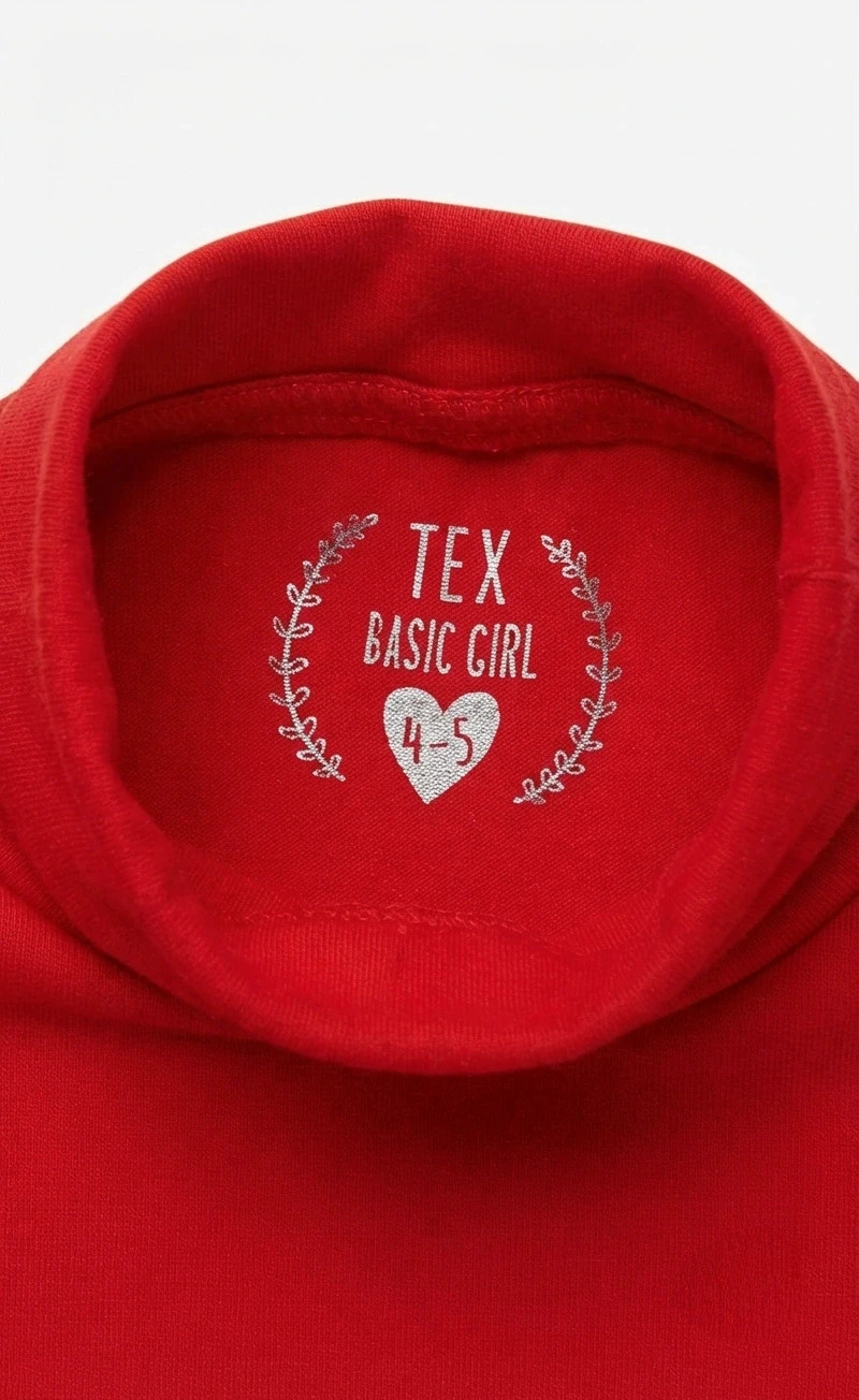 Lote de 4 camisetas de cuello alto de niña/o talla 4/5 años – Kiabi – taille 5 ans / 110 cm 4