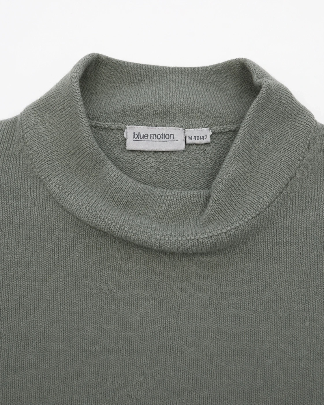 Jersey de punto gris topo con cuello perkins talla 40/42 – Blue Motion – taille M / 38 / 10 3