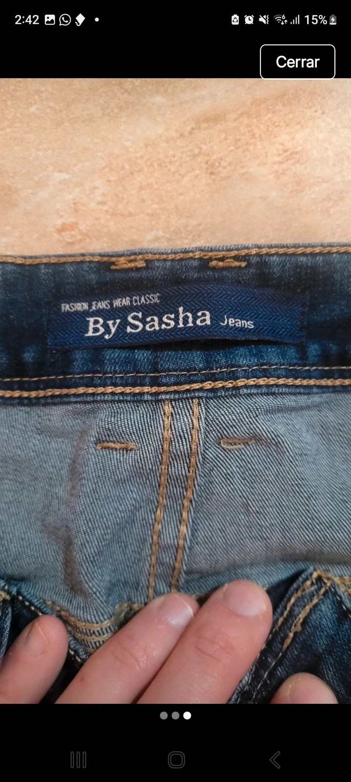 Pantalones vaqueros azul oscuro "By Sasha" Talla 40/42 – By Sasha – taille M 3