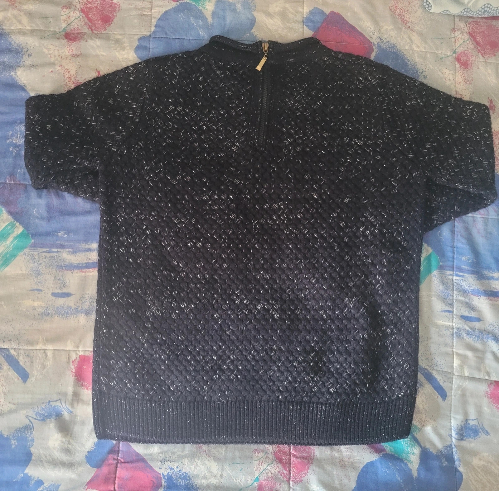 Jersey azul marino con detalle de cremallera trasera – sin marca – taille S / 36 / 8 2