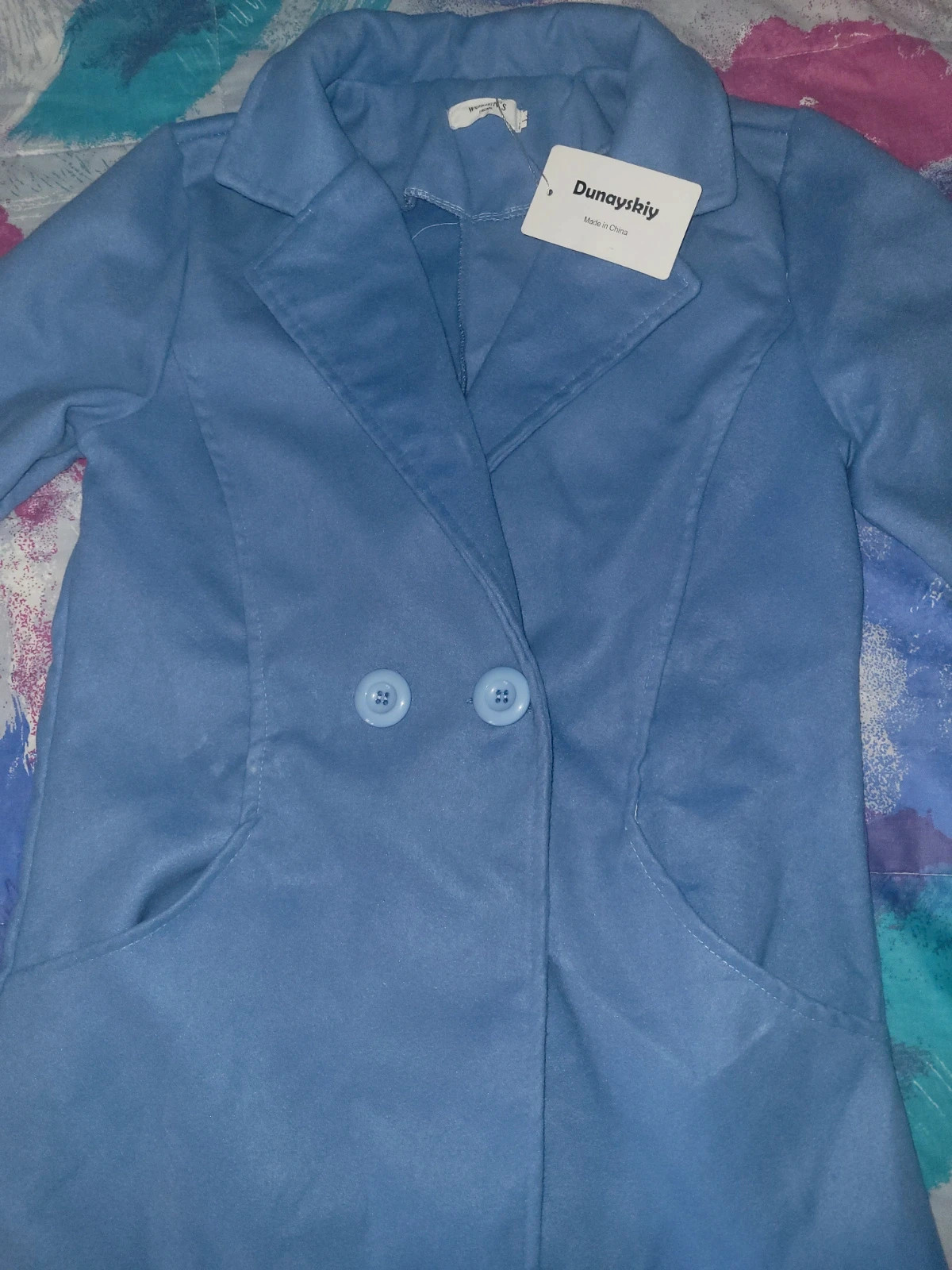 Gabardina larga azul claro nueva talla L – Women's Original – taille L / 40 / 12 3